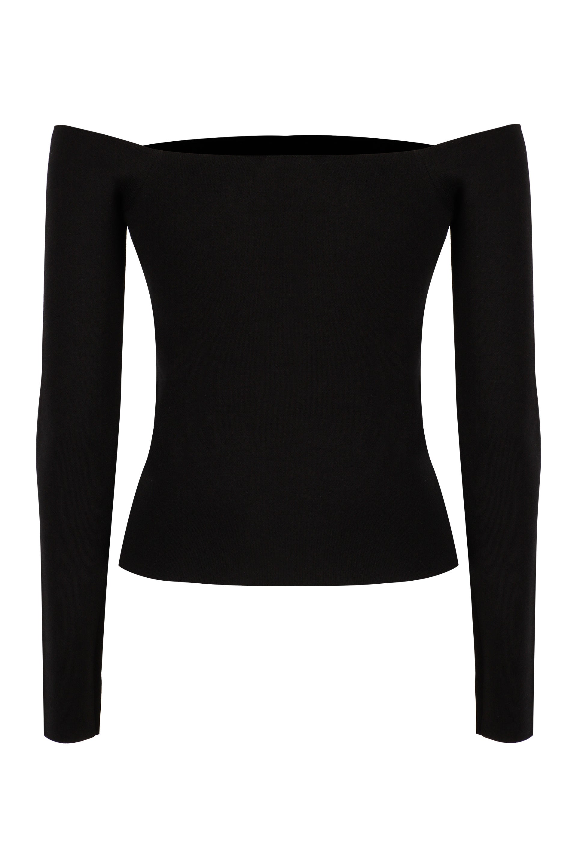 NINA RICCI Slim Fit Top with Bardot Neckline - Size S