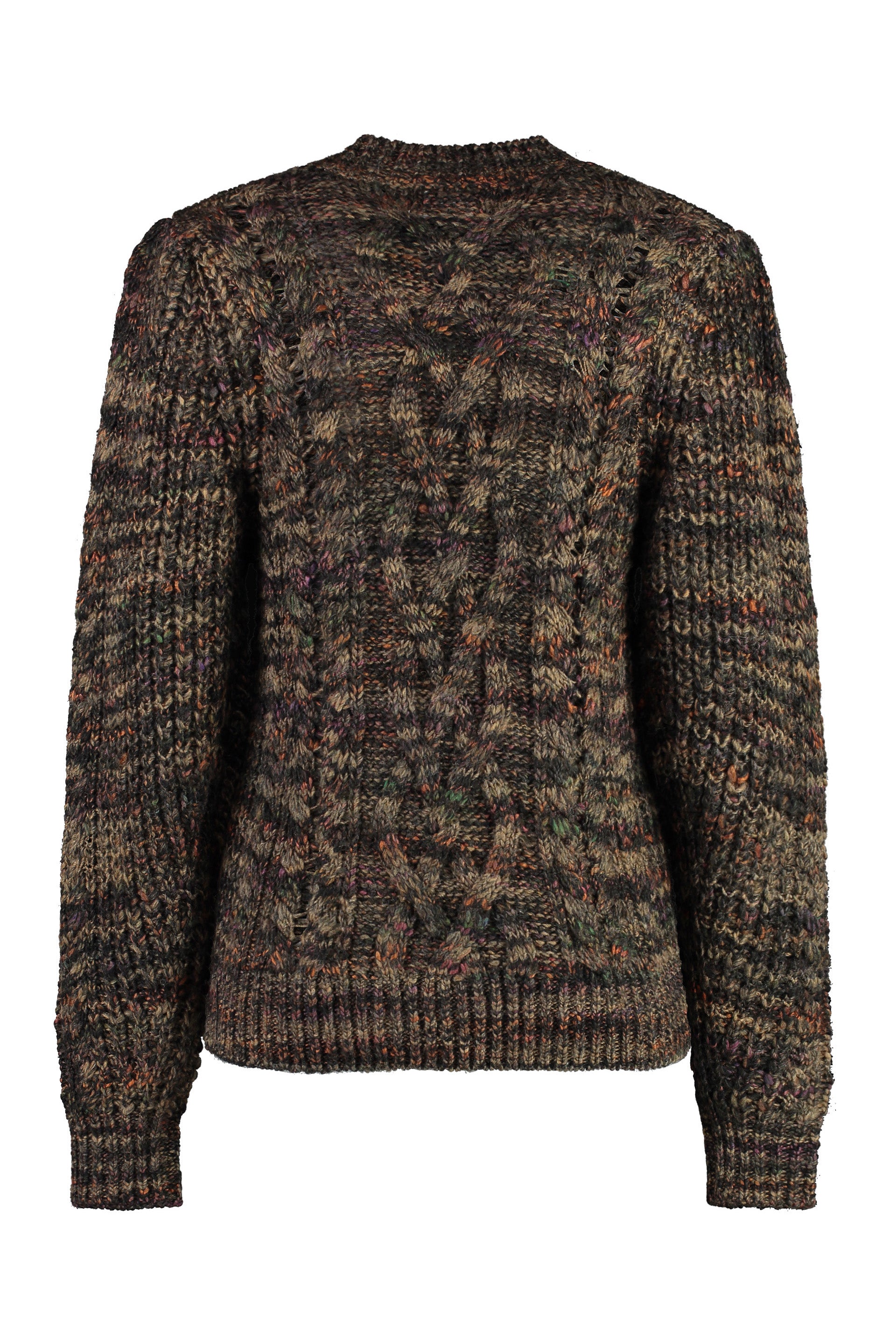 ISABEL MARANT ETOILE Cable Knit Sweater with Ribbed Edges