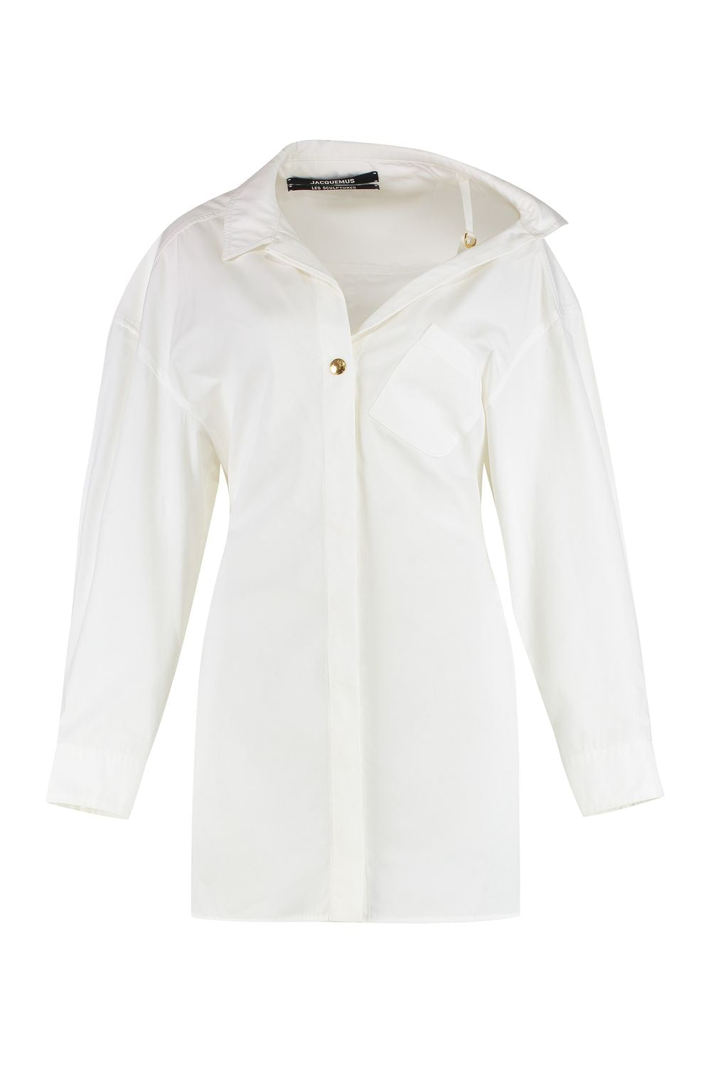JACQUEMUS Women's Mini Shirtdress with Front Pocket