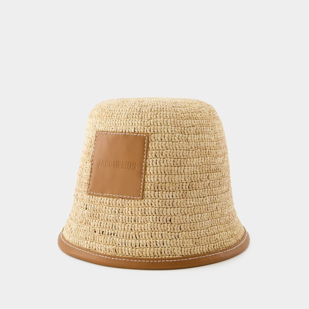 JACQUEMUS Elegant Raffia Bucket Hat