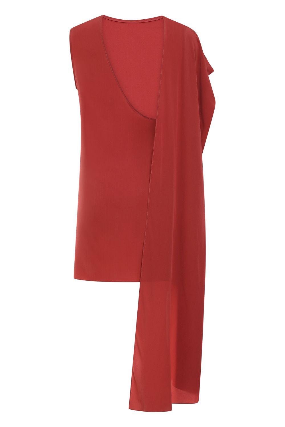 GIANLUCA CAPANNOLO Silk Batwing Sleeve Mini Dress