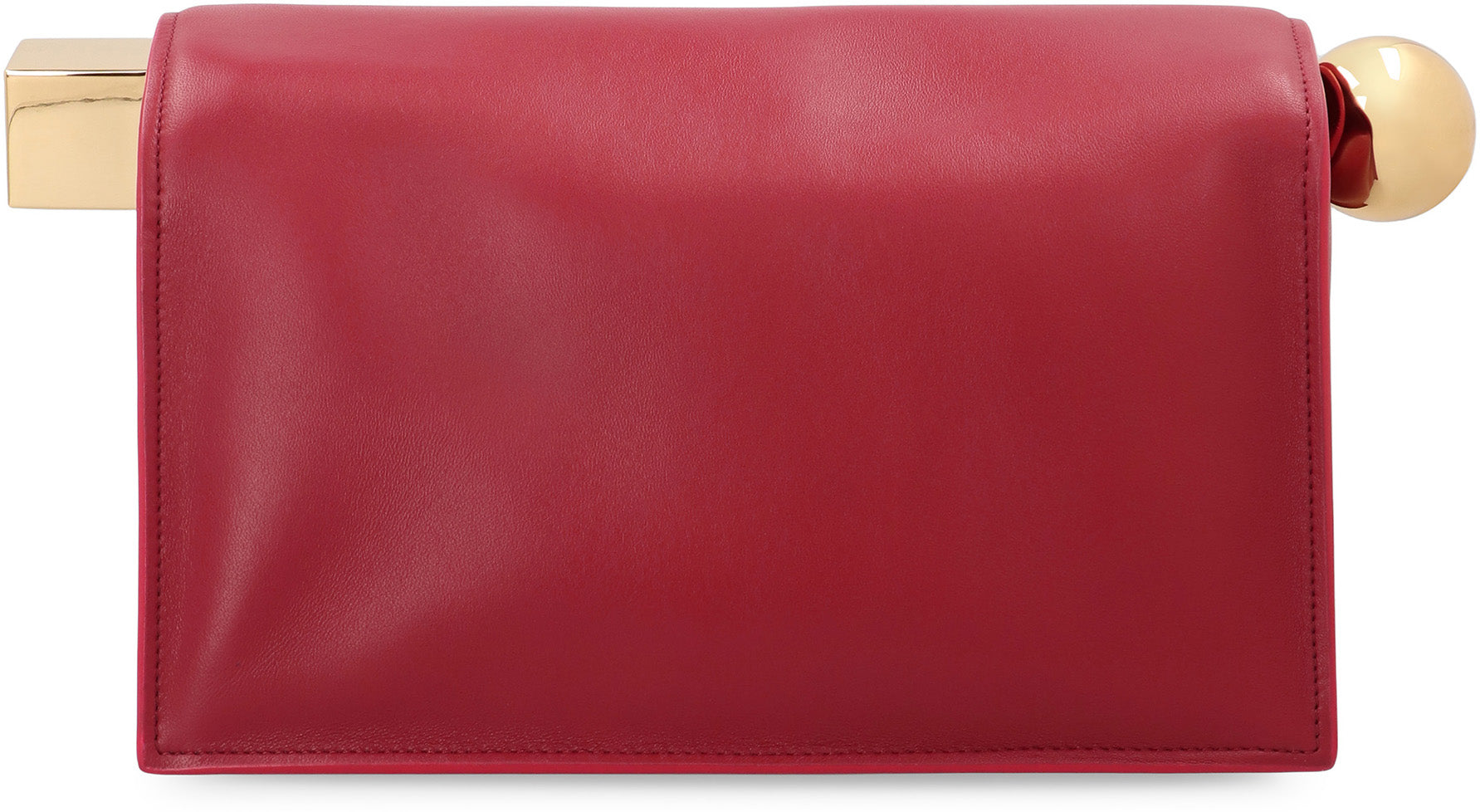 JACQUEMUS Mini Foldable Leather Pouch Handbag