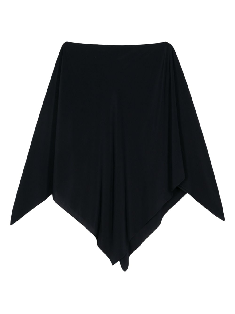 GIANLUCA CAPANNOLO Elegant Silk Cape with Asymmetric Hem for Women