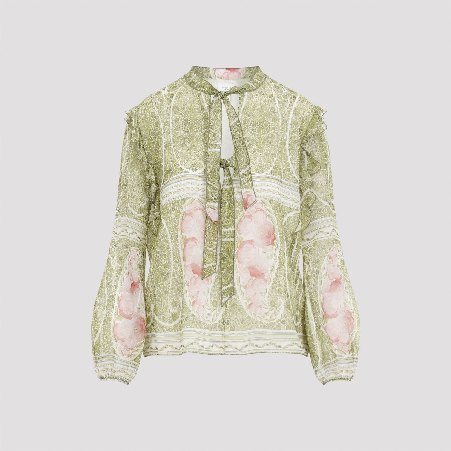 GIAMBATTISTA VALLI Printed Silk Blouse