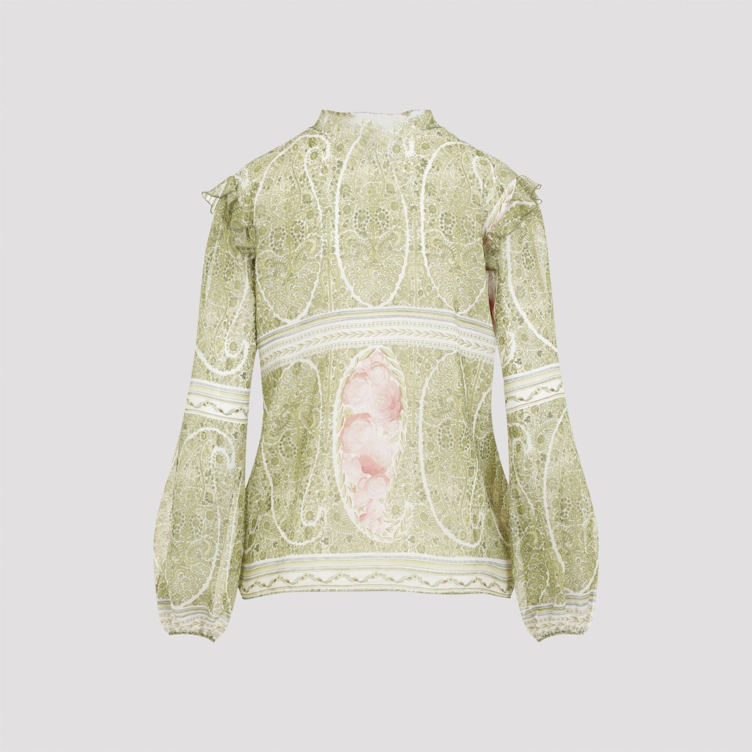 GIAMBATTISTA VALLI Printed Silk Blouse