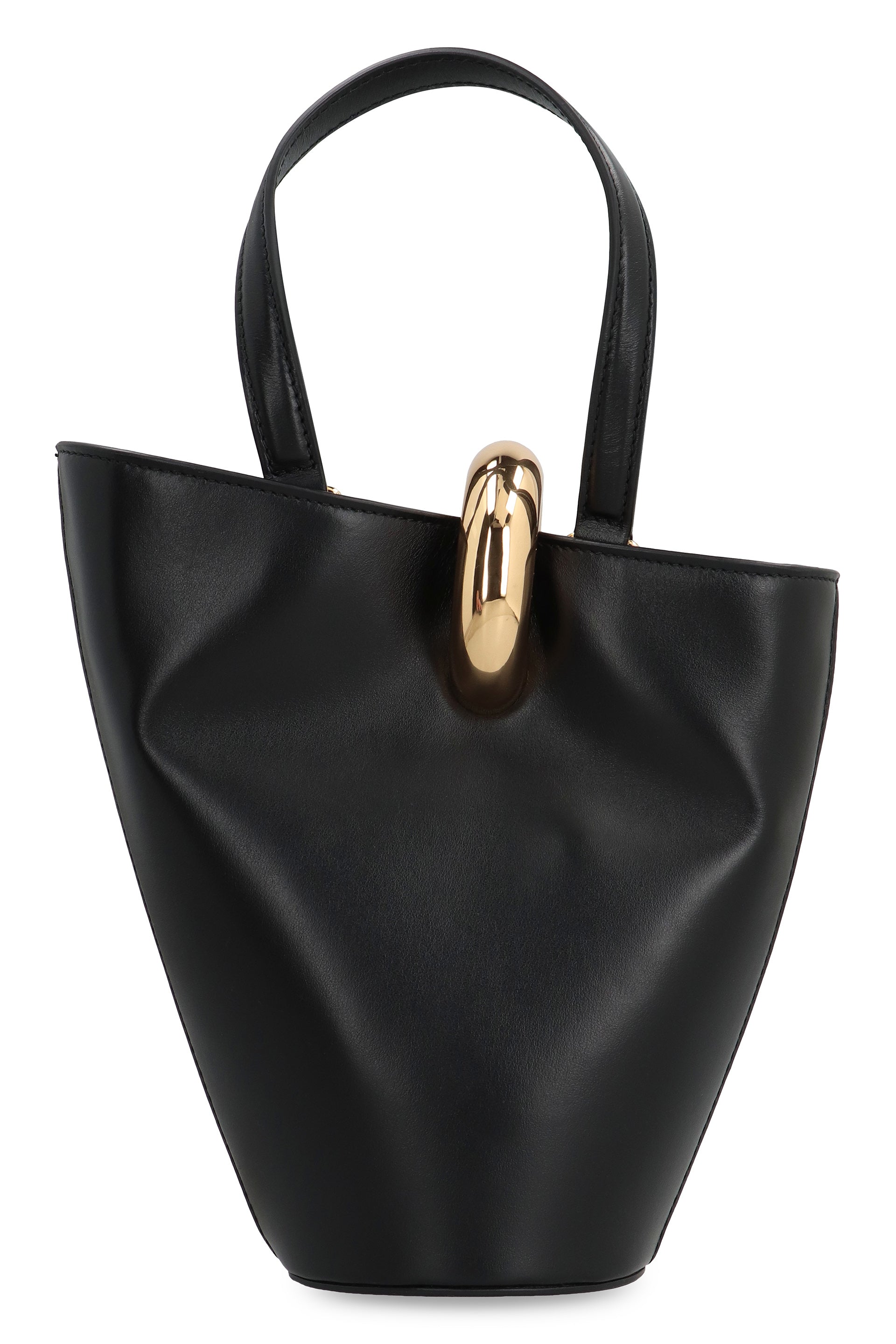 JACQUEMUS Mini Leather Bucket Handbag with Adjustable Strap