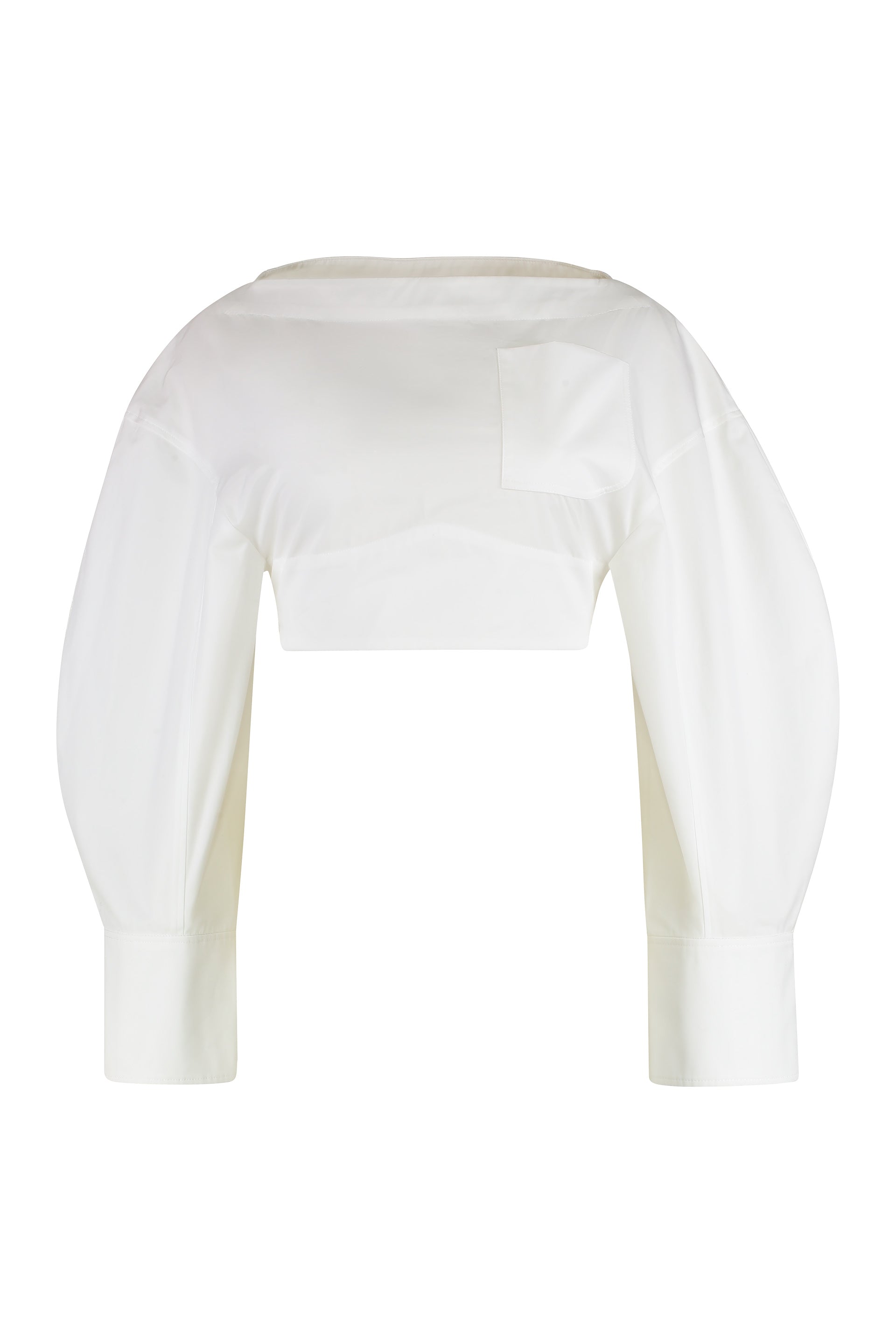 JACQUEMUS Cotton Blouse with Buttoned Cuffs for Women