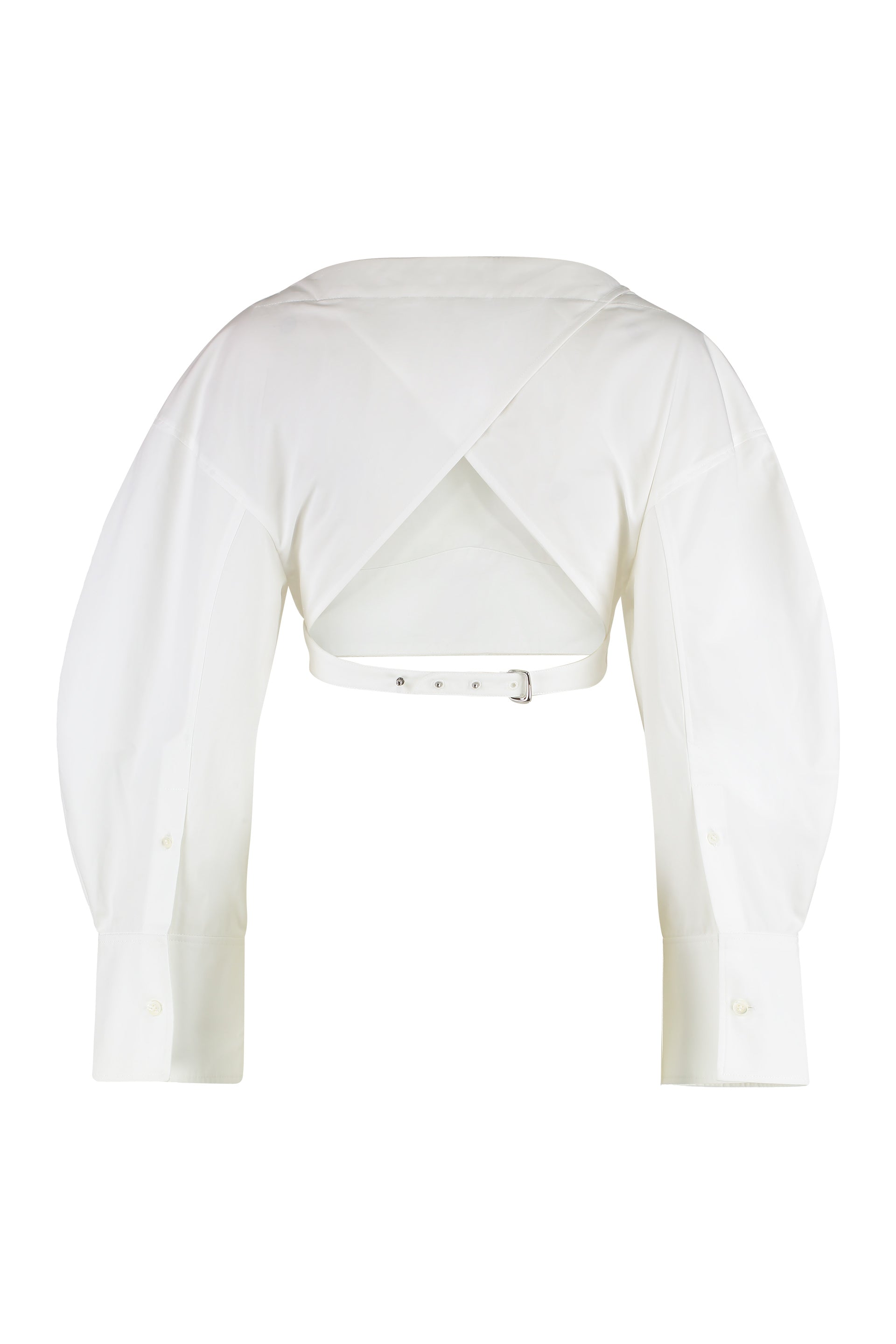 JACQUEMUS Cotton Blouse with Buttoned Cuffs for Women