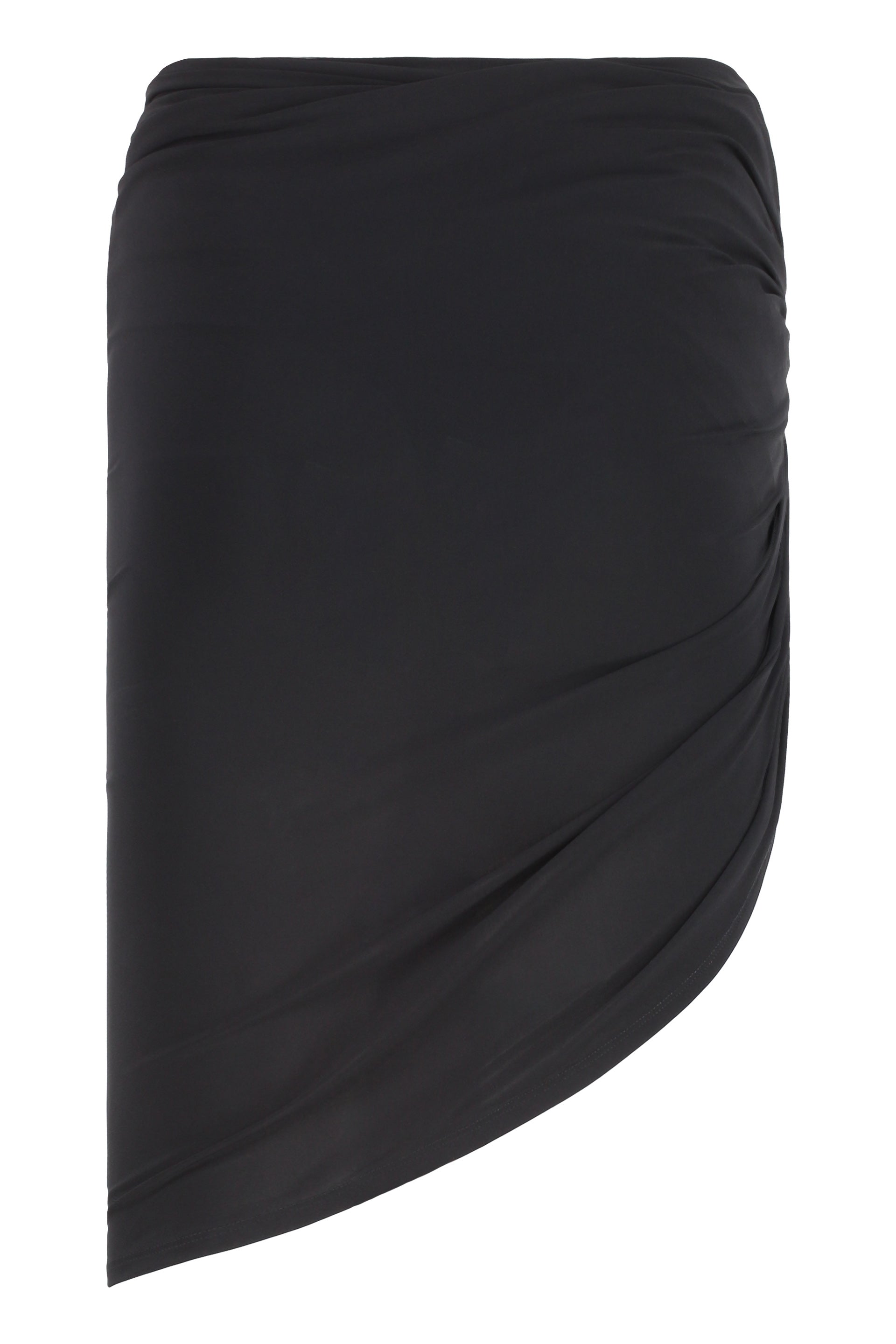 JACQUEMUS Asymmetric Draped Mini Skirt