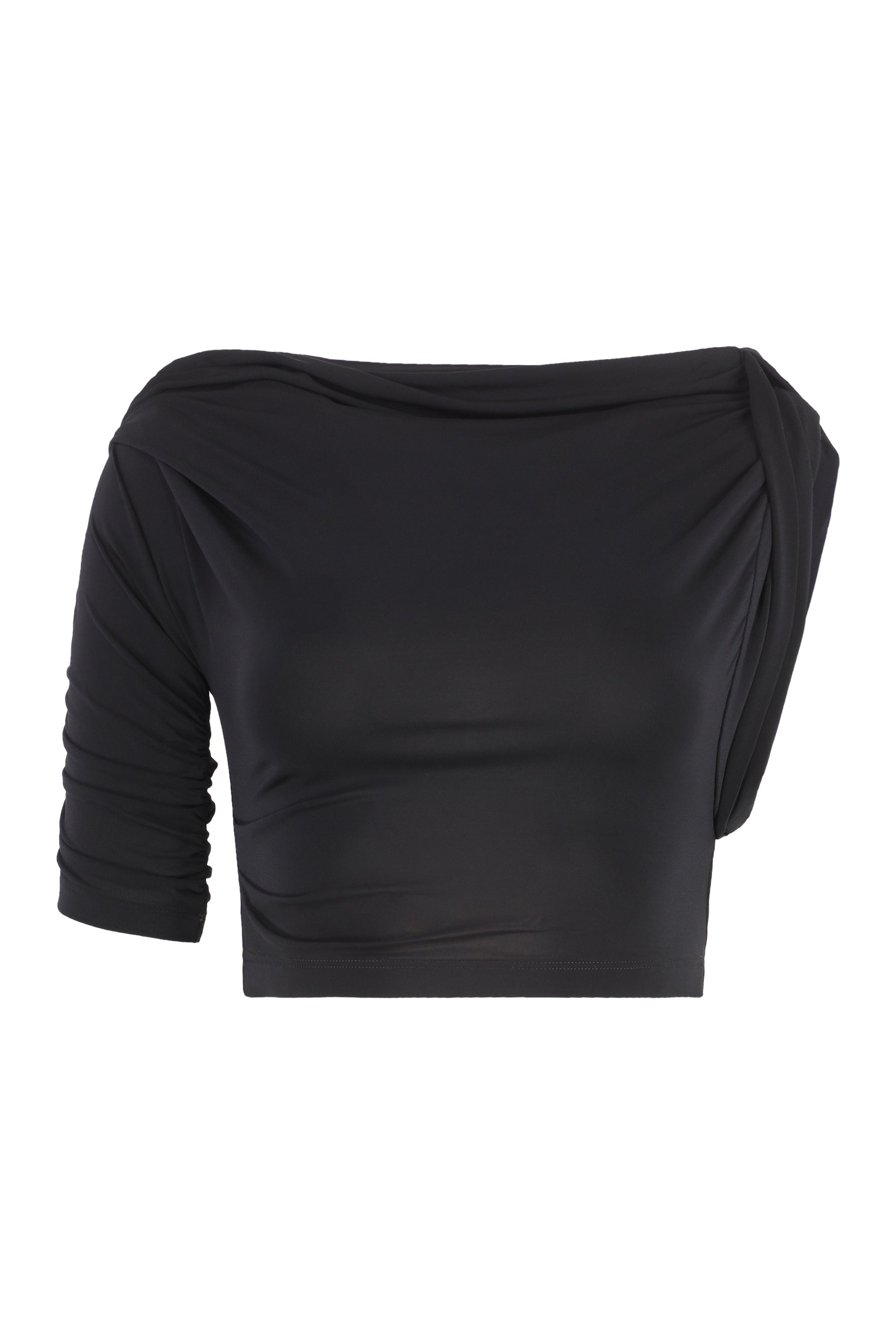 JACQUEMUS Draped Fit Crop Top