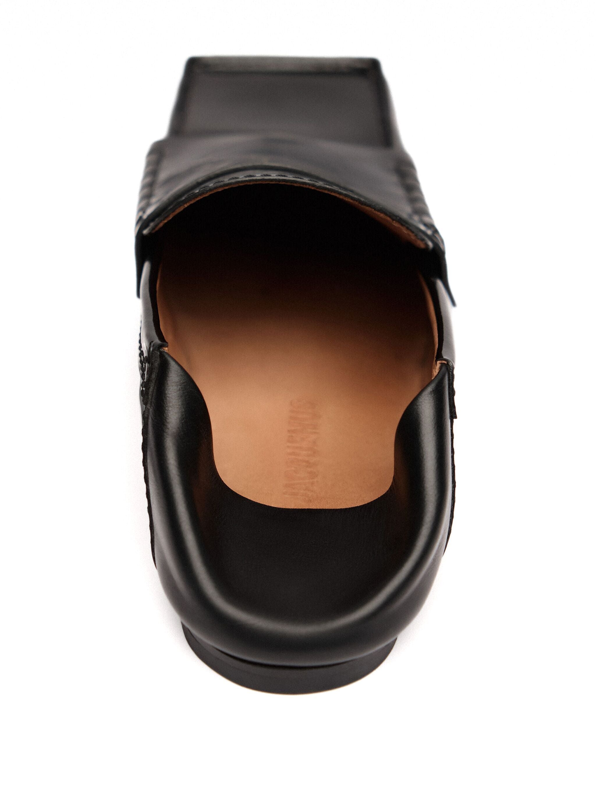 JACQUEMUS Square Toe Leather Moccasins for Men