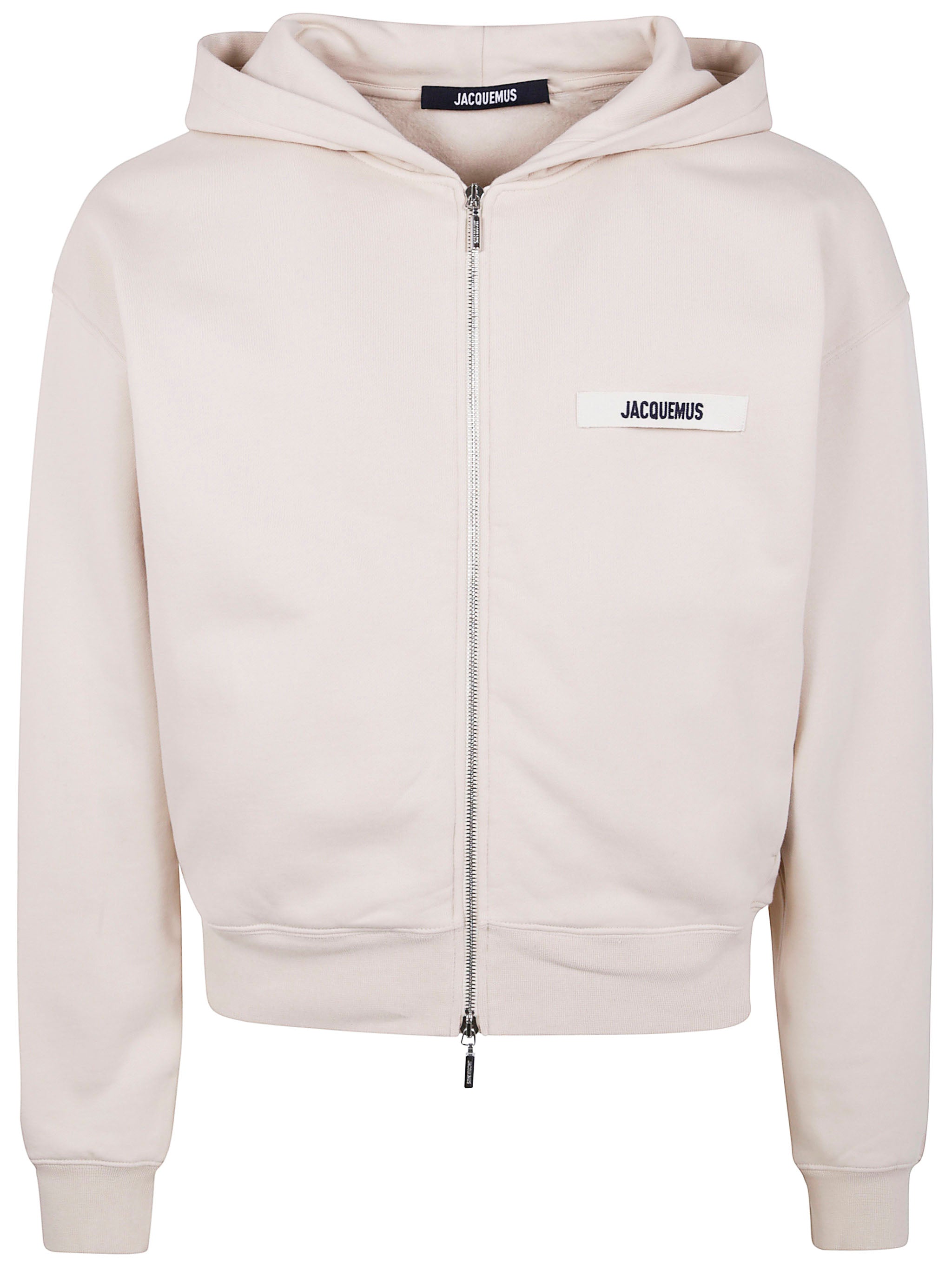 JACQUEMUS Zip Hoodie in Neutral Tones - FW25
