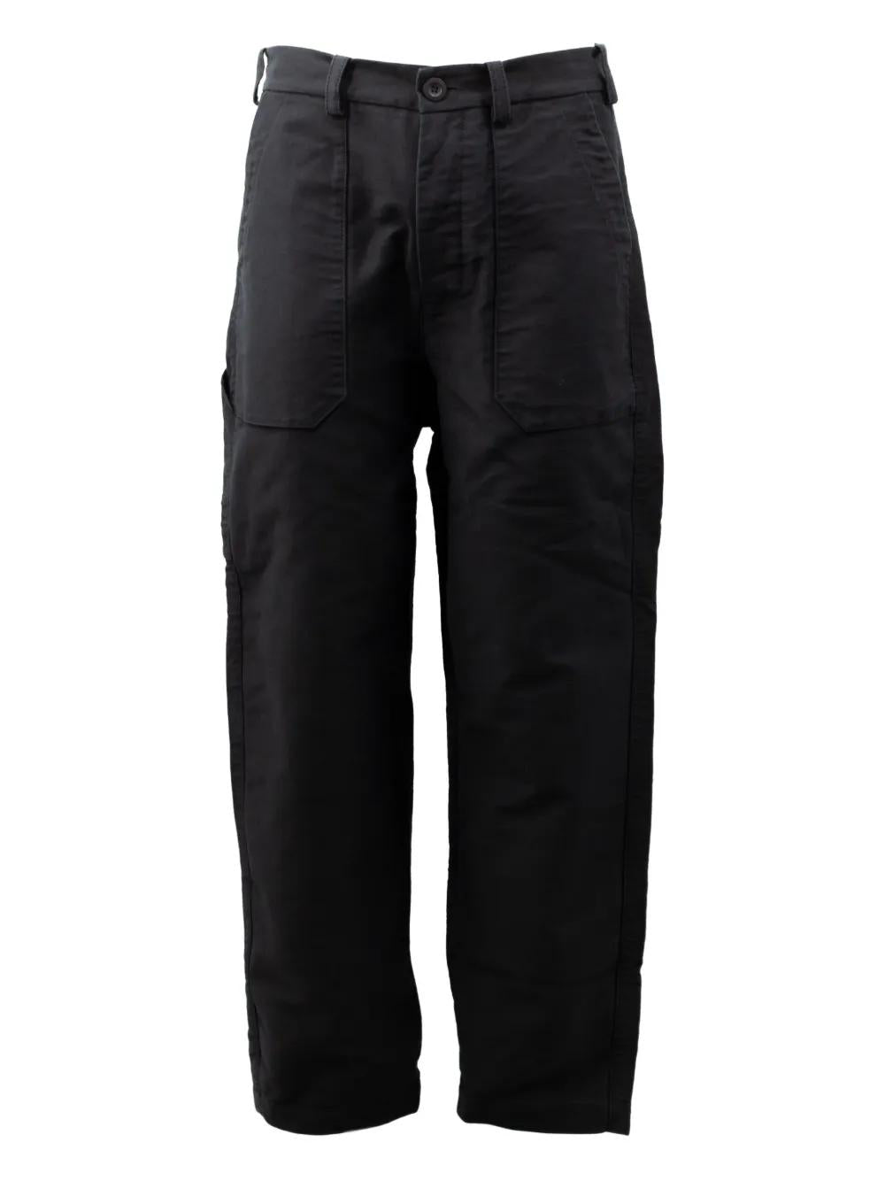 CASEY CASEY Patch-Pocket Trousers - Straight Leg Fit
