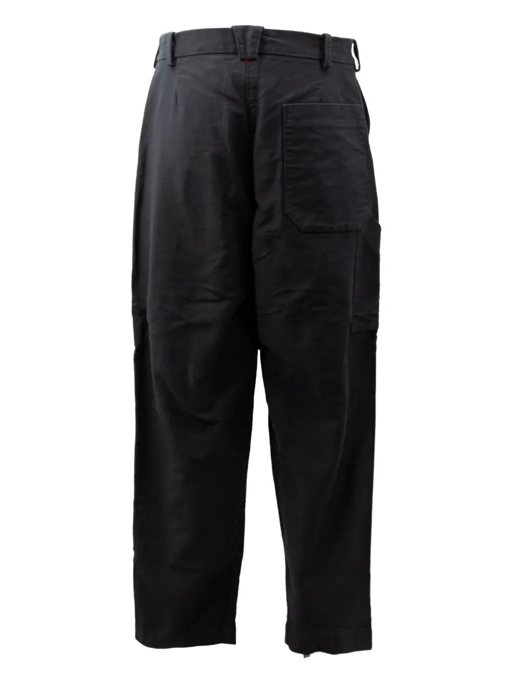 CASEY CASEY Patch-Pocket Trousers - Straight Leg Fit
