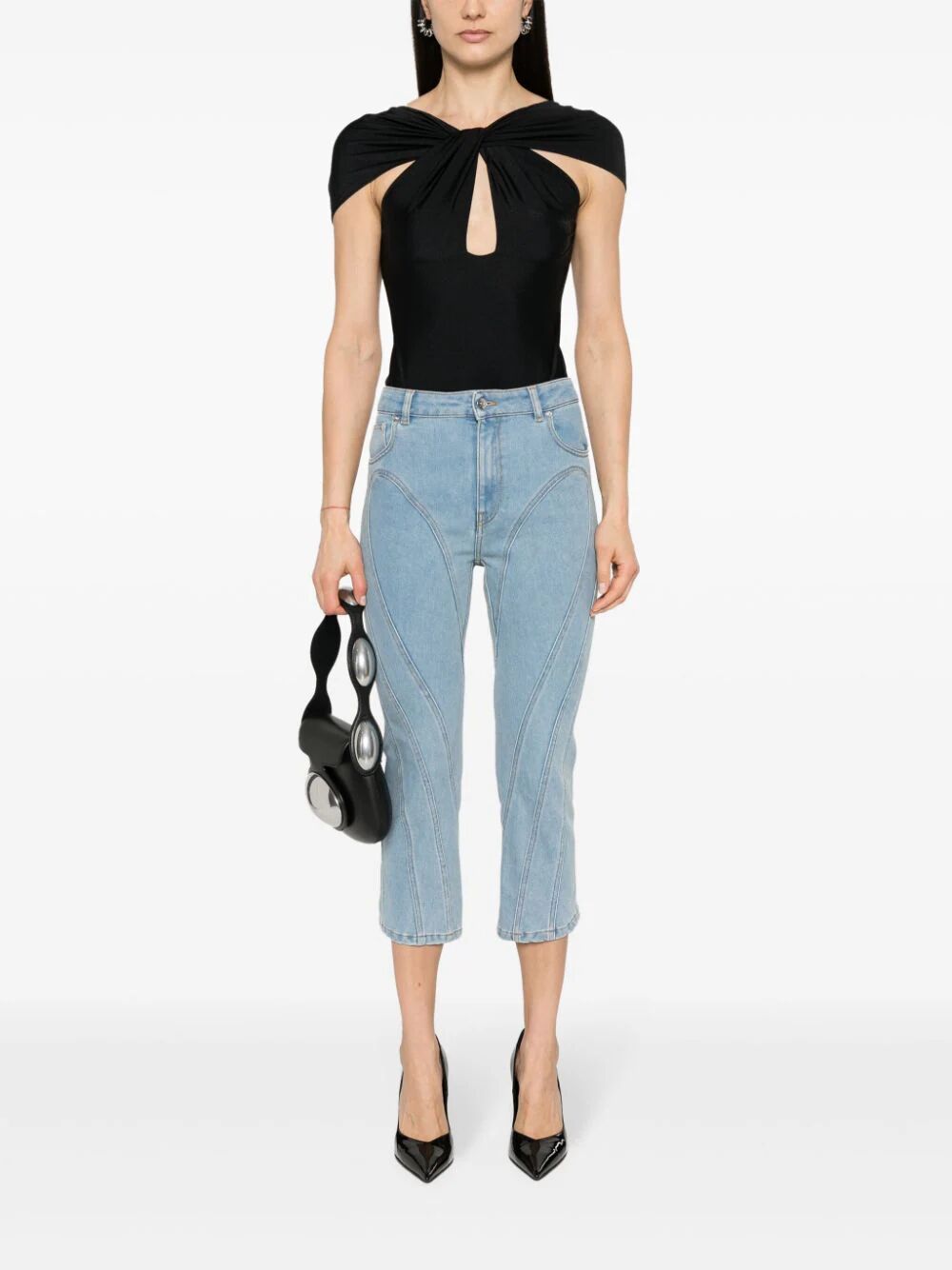 MUGLER High-Waisted Stretch Jeans for Women