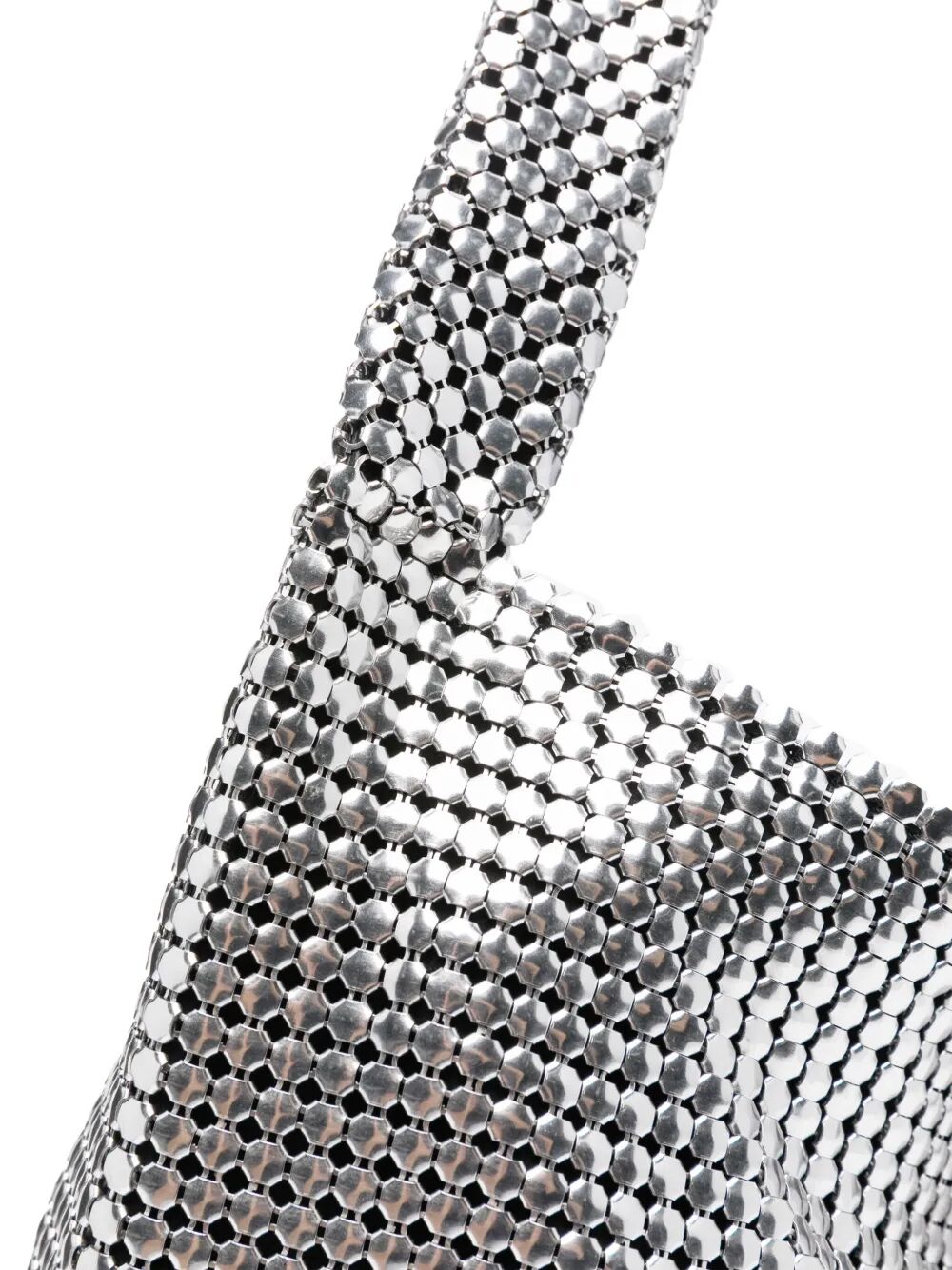 PACO RABANNE Metallic Basket Ville Mini Tote Handbag