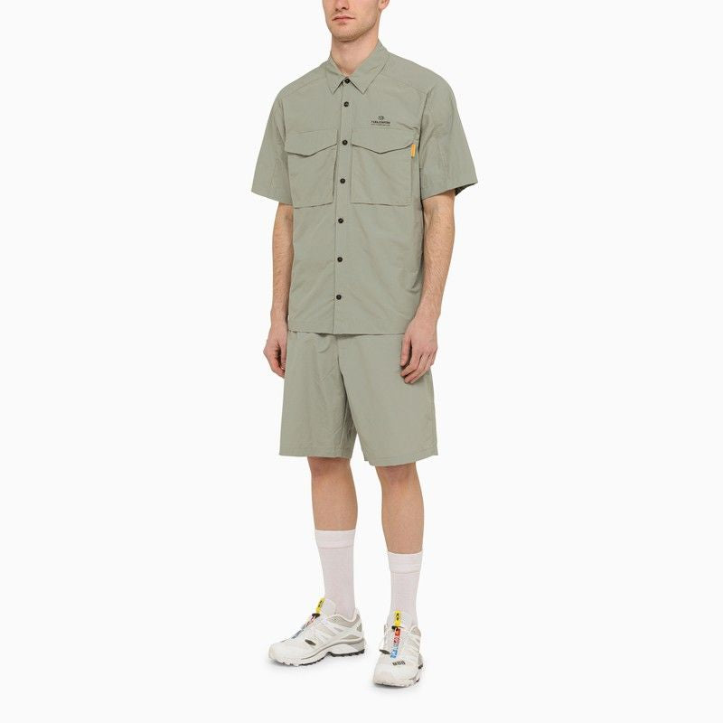 PARAJUMPERS Short Sleeve Mini Pete Shirt in Nylon and Cotton