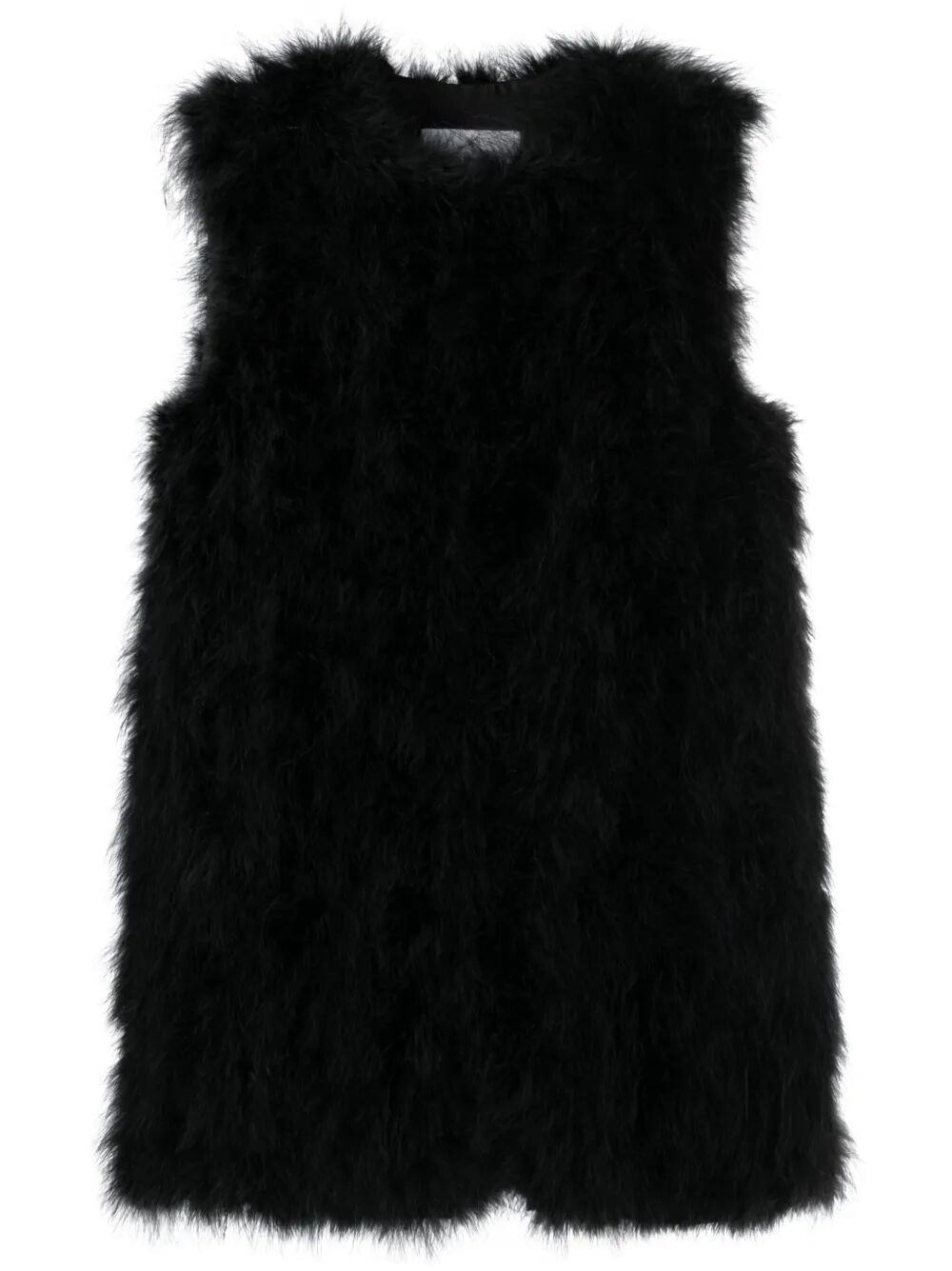 YVES SALOMON Long Feather Vest for Women