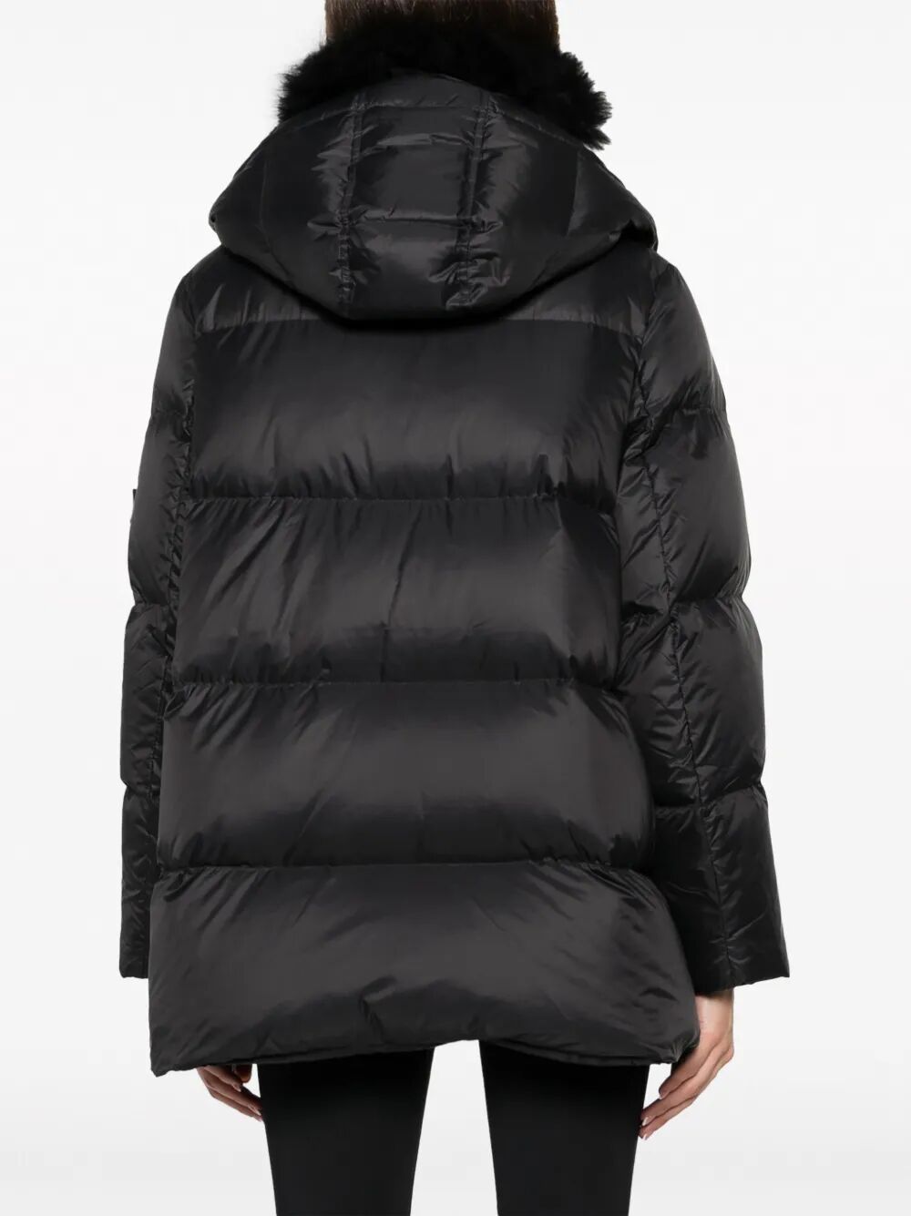 YVES SALOMON Hooded Jacket with Fur Collar for Women - FW25 Collection