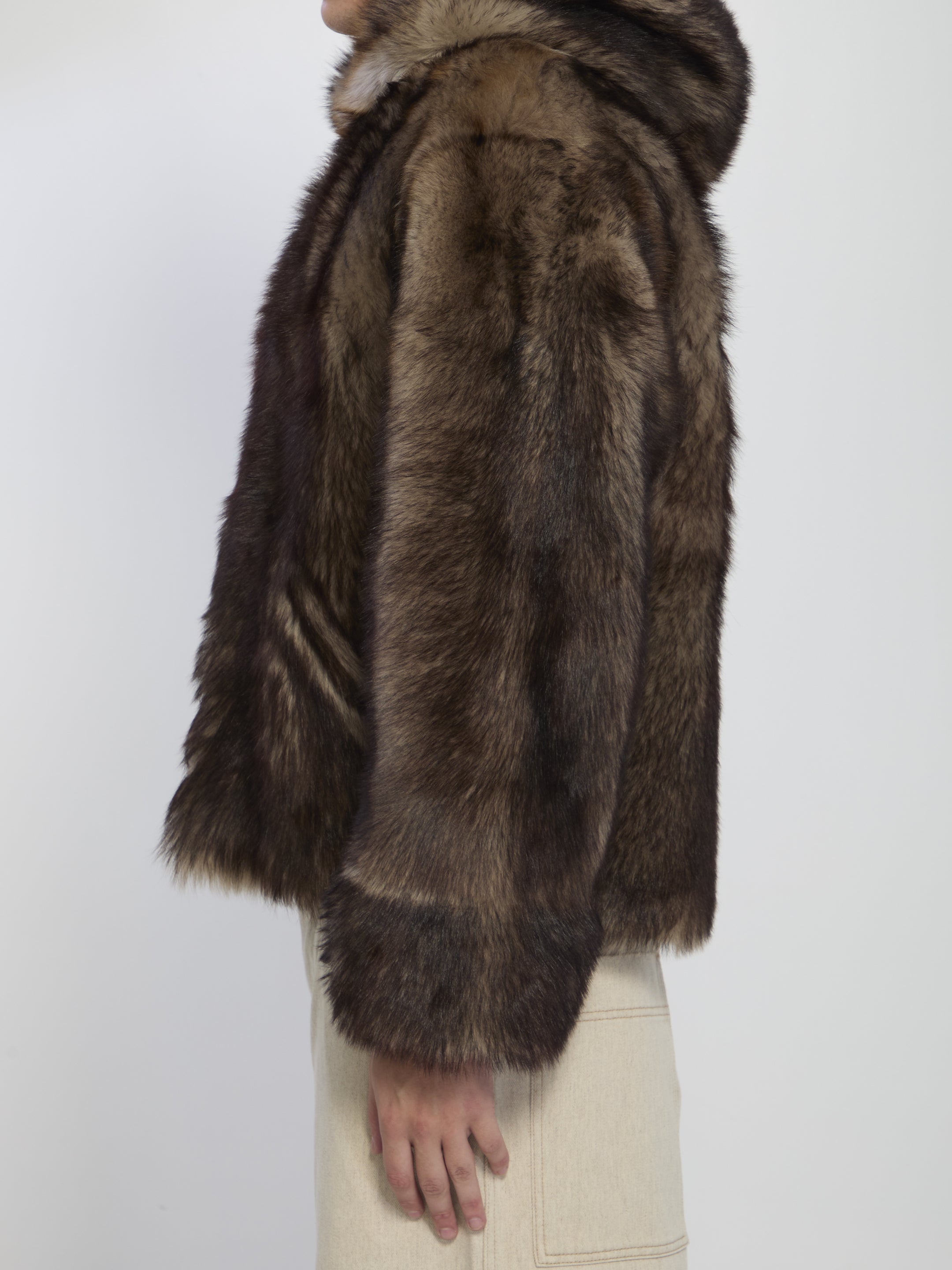 YVES SALOMON Reversible Lamb Fur Jacket - Size 50