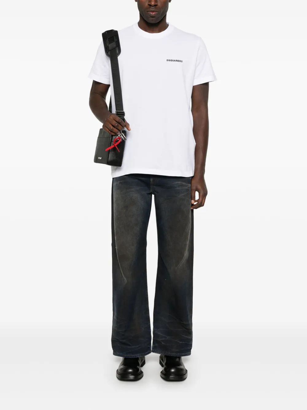 DSQUARED2 Rubberised Logo Print T-Shirt for Men - SS25 Collection