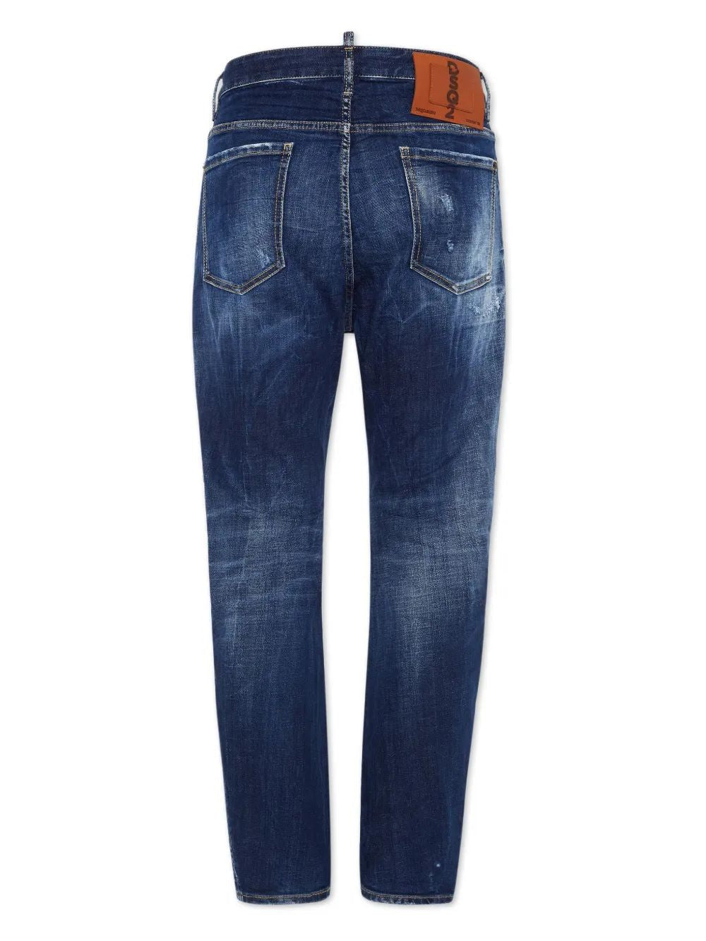 DSQUARED2 Distressed Stretch Cotton Jeans for Men
