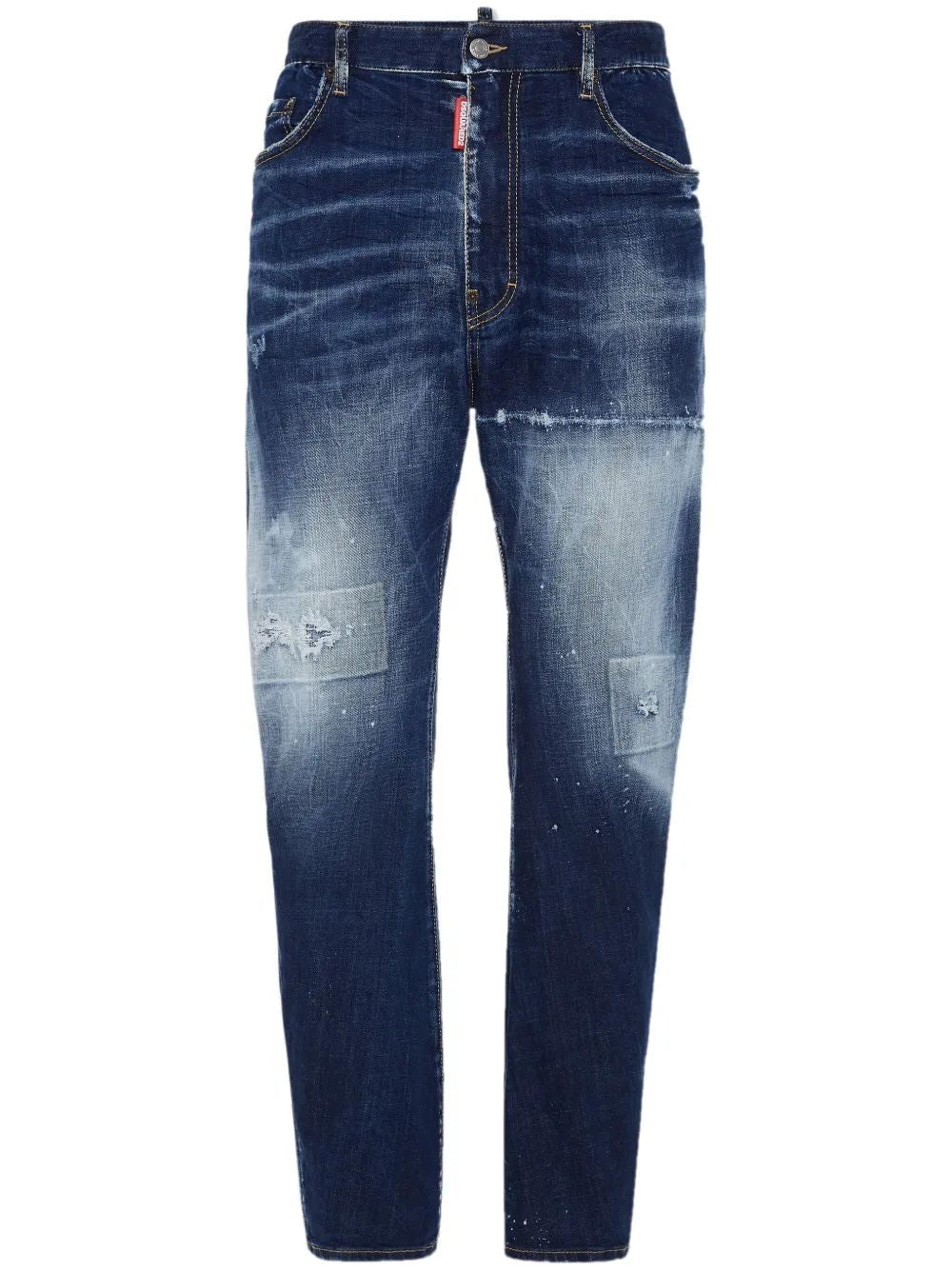 DSQUARED2 Distressed Stretch Cotton Jeans for Men