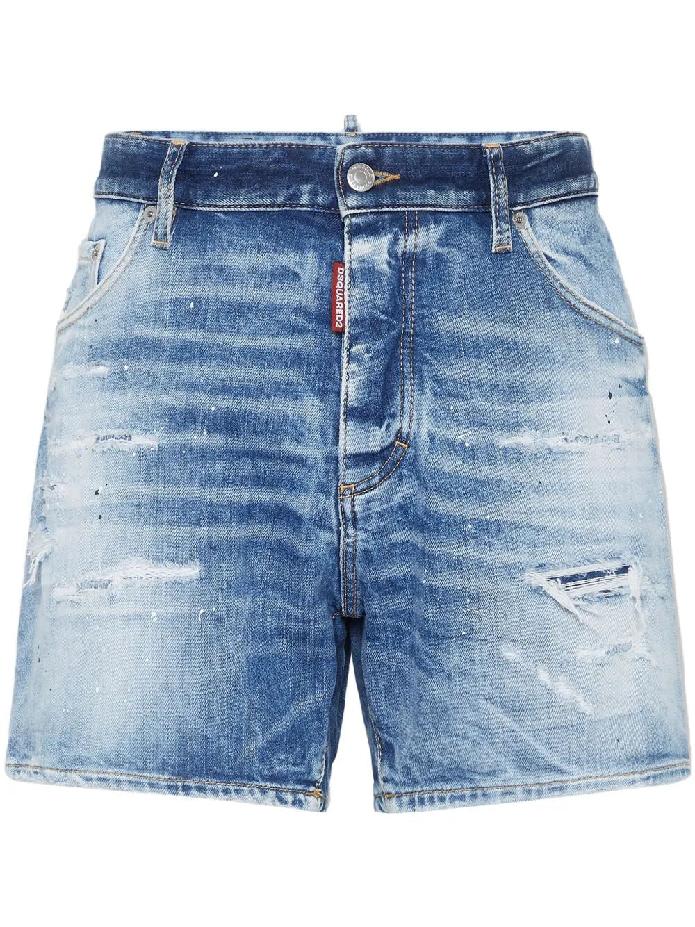 DSQUARED2 Distressed Effect Shorts for Men - SS25