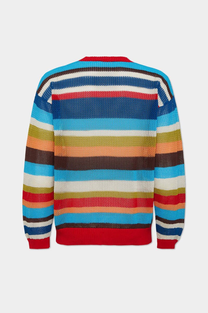 DSQUARED2 Men's Striped Cotton Pullover - Spring/Summer 25