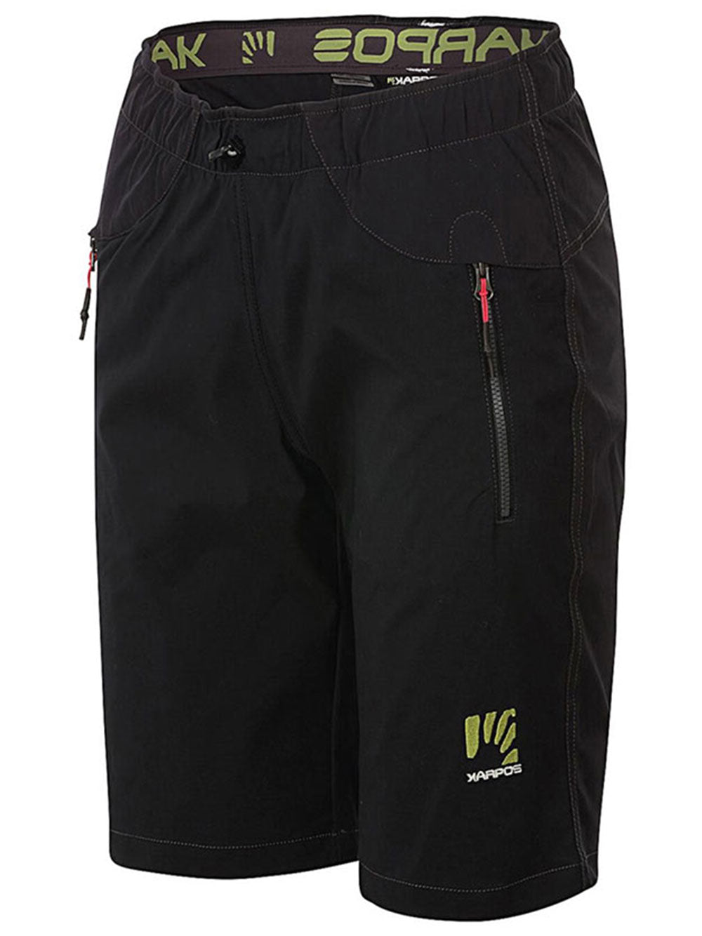 KARPOS Rock Black Mini Bermuda Shorts for Women