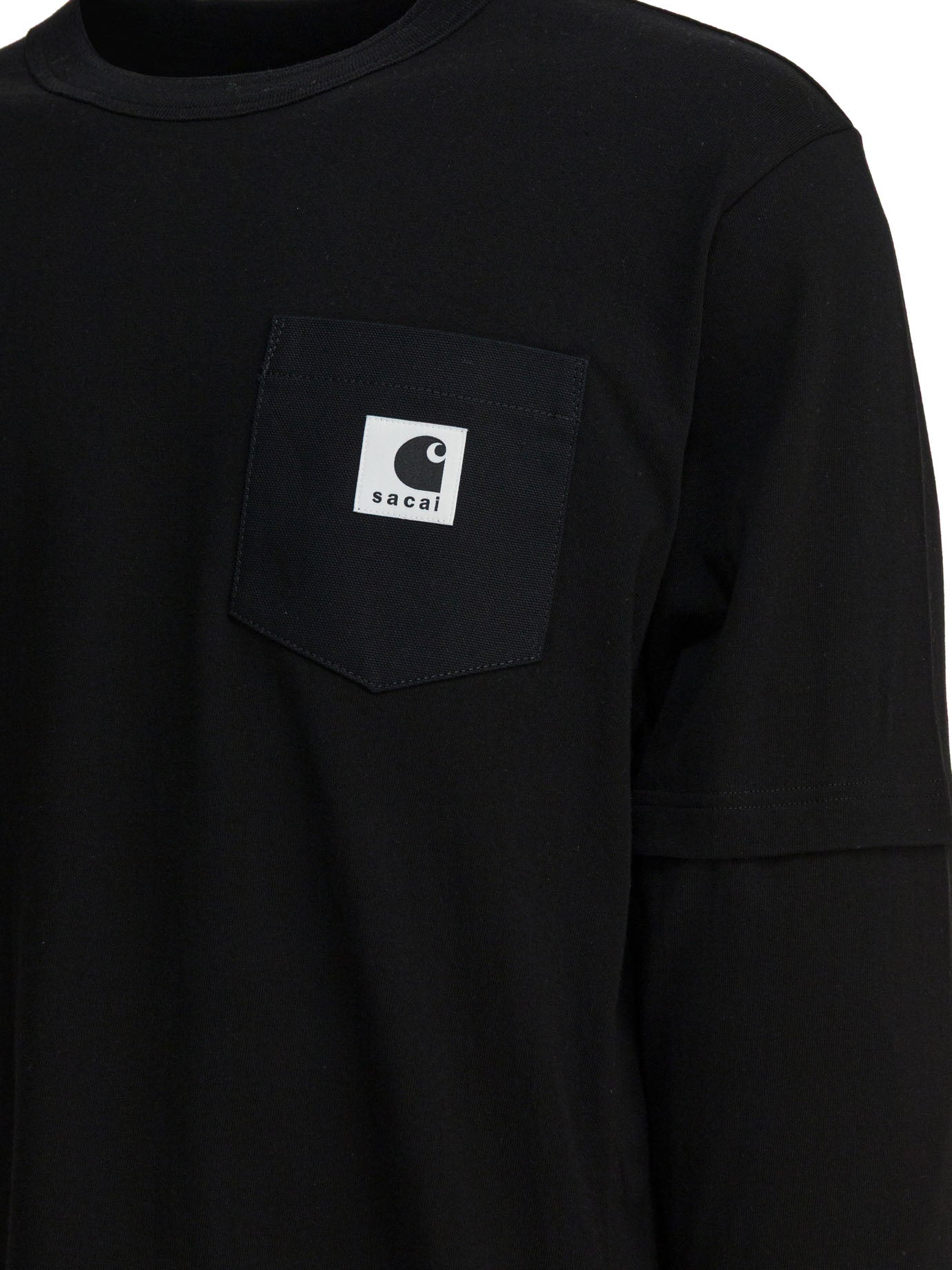 SACAI Cotton T-Shirt for Men - FW25 Collection