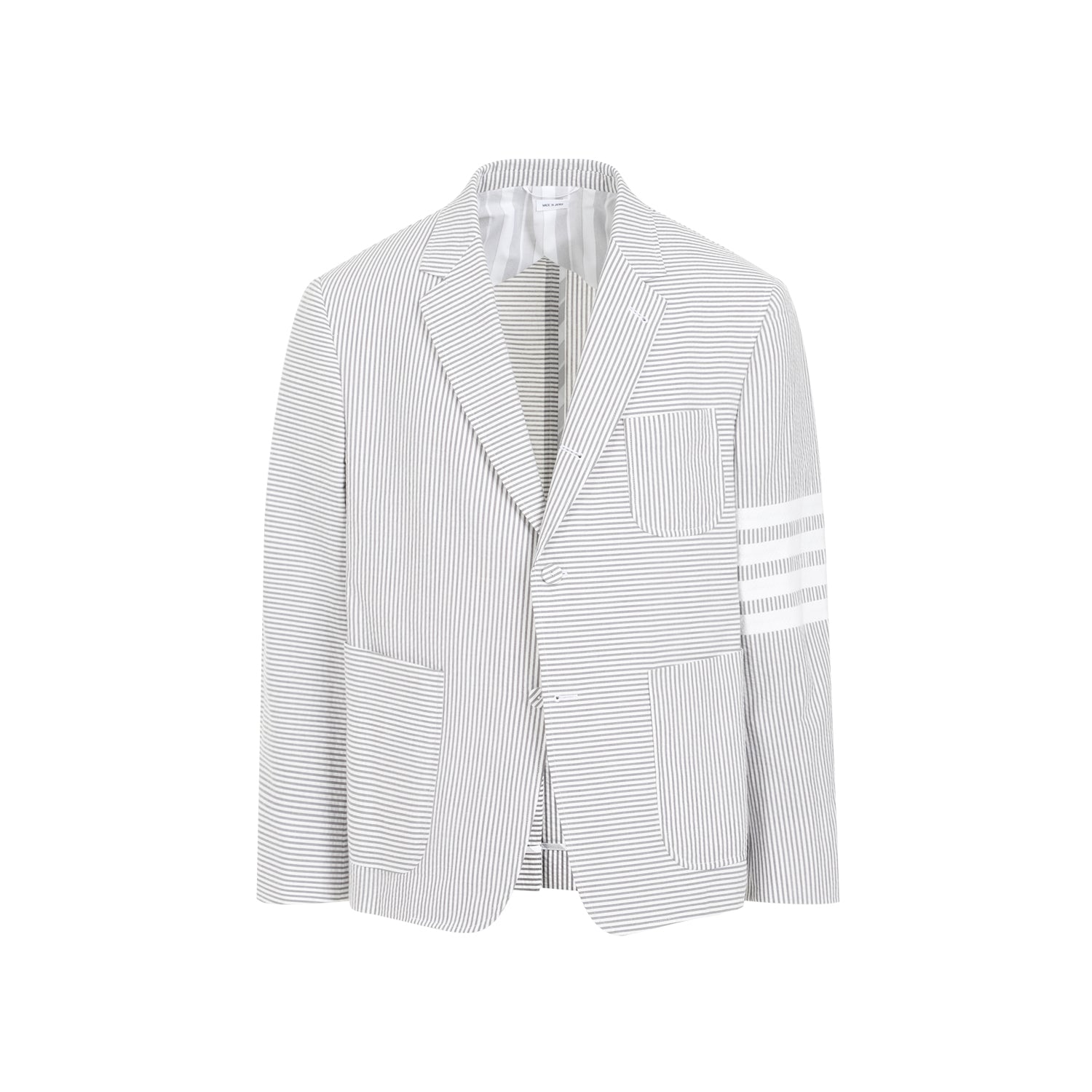 THOM BROWNE Seersucker Jacket for Men - Spring/Summer 2025