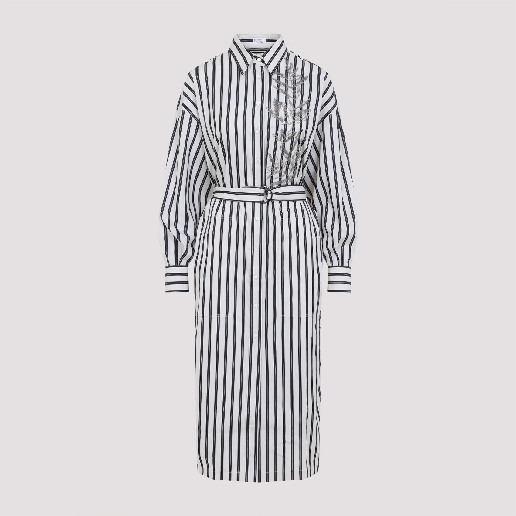 BRUNELLO CUCINELLI Striped Midi Dress