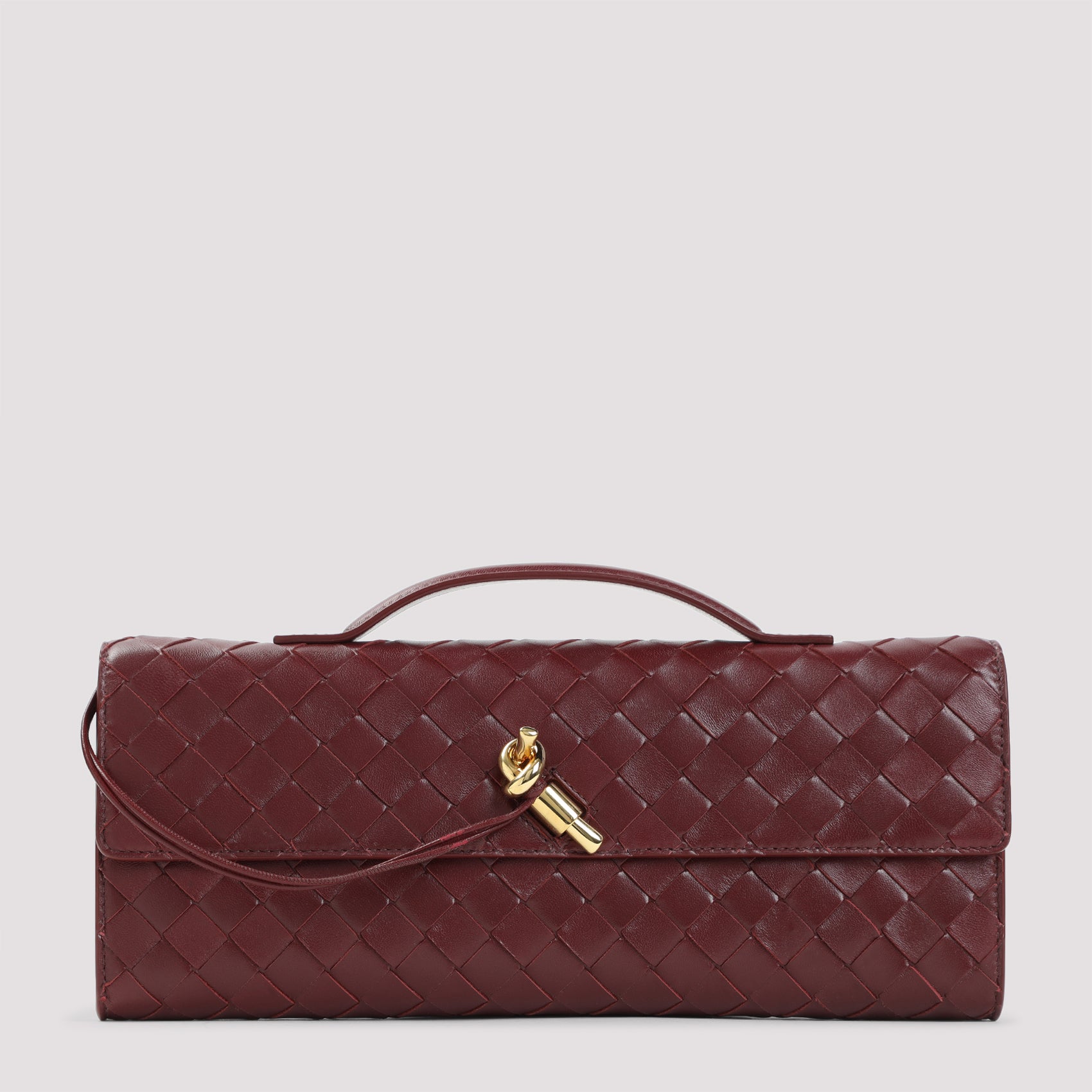 BOTTEGA VENETA Andiamo Long Intreccio Mini Clutch - 31cm x 13cm x 3cm