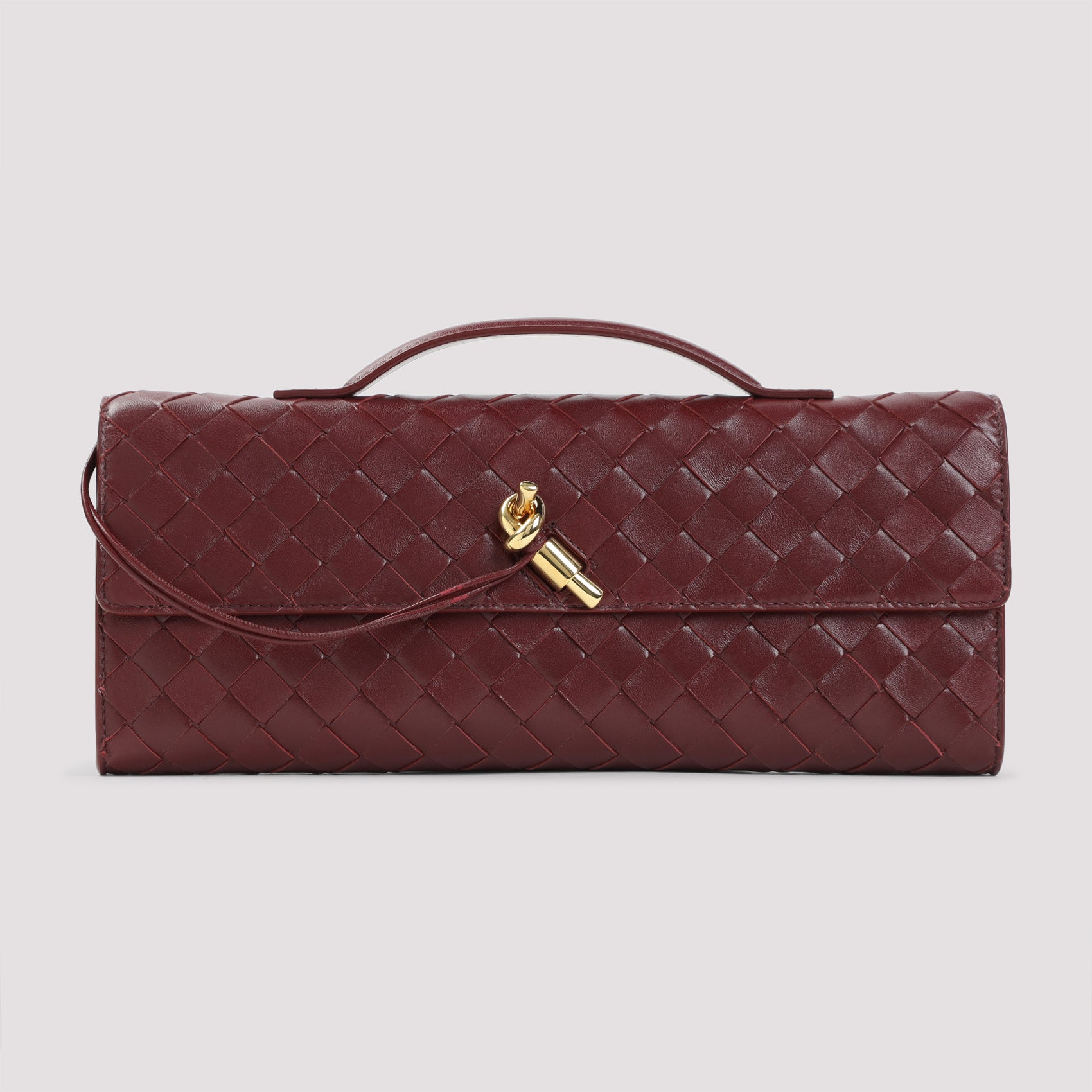 BOTTEGA VENETA Andiamo Long Intreccio Mini Clutch - 31cm x 13cm x 3cm