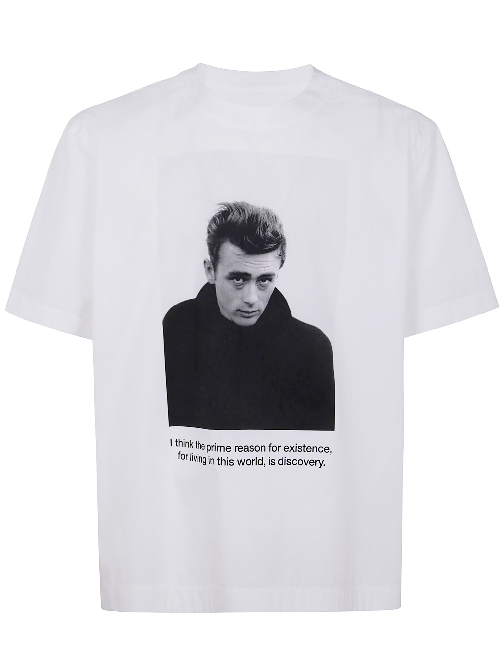 SACAI James Dean Inspired Cotton Popelin T-Shirt - SS25