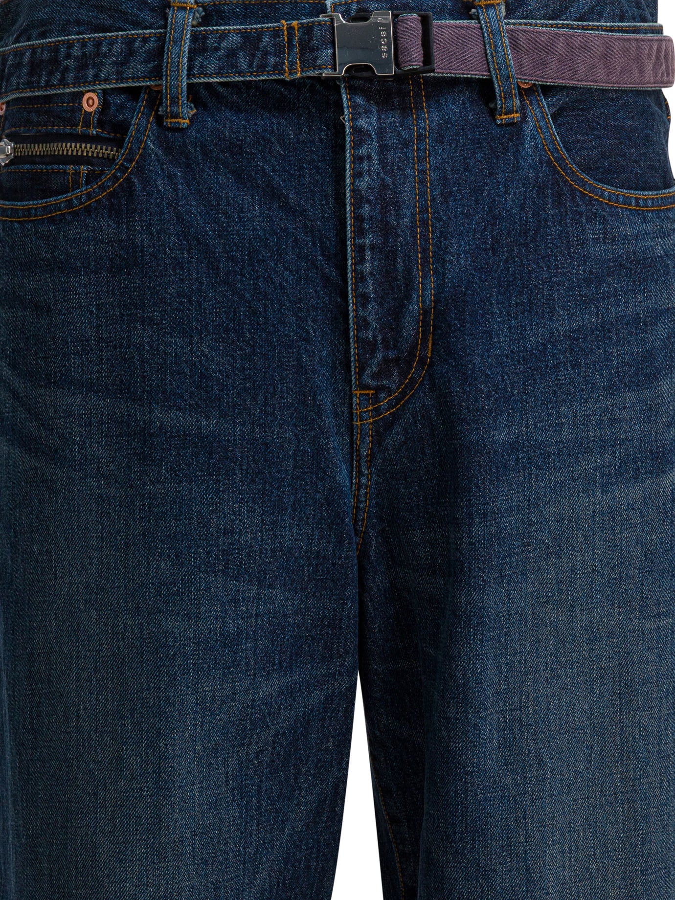 SACAI Relaxed Fit Mid Rise Jeans for Men