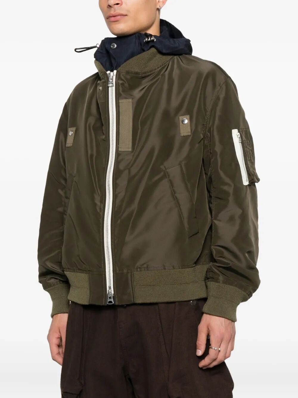 SACAI Nylon Twill Blouson Jacket for Men
