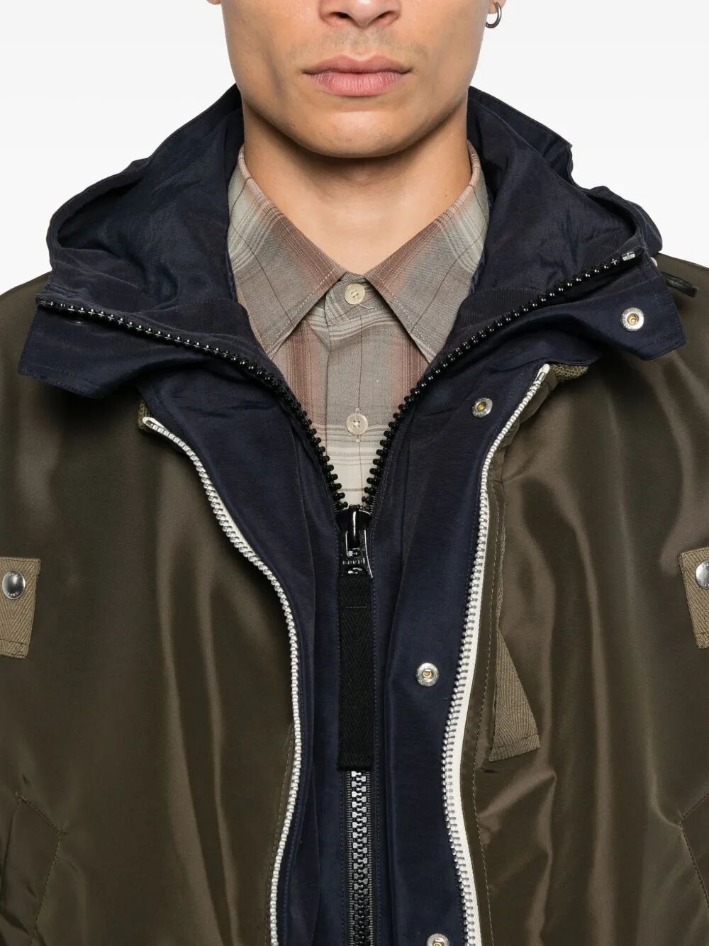 SACAI Nylon Twill Blouson Jacket for Men