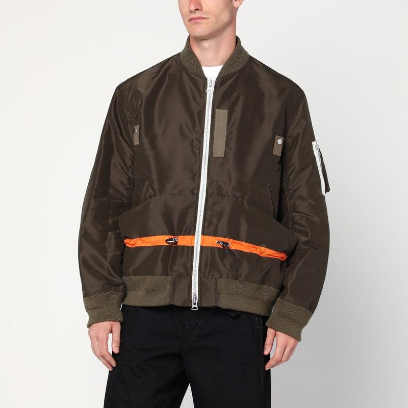 SACAI Nylon Twill Jacket with Adjustable Drawstring