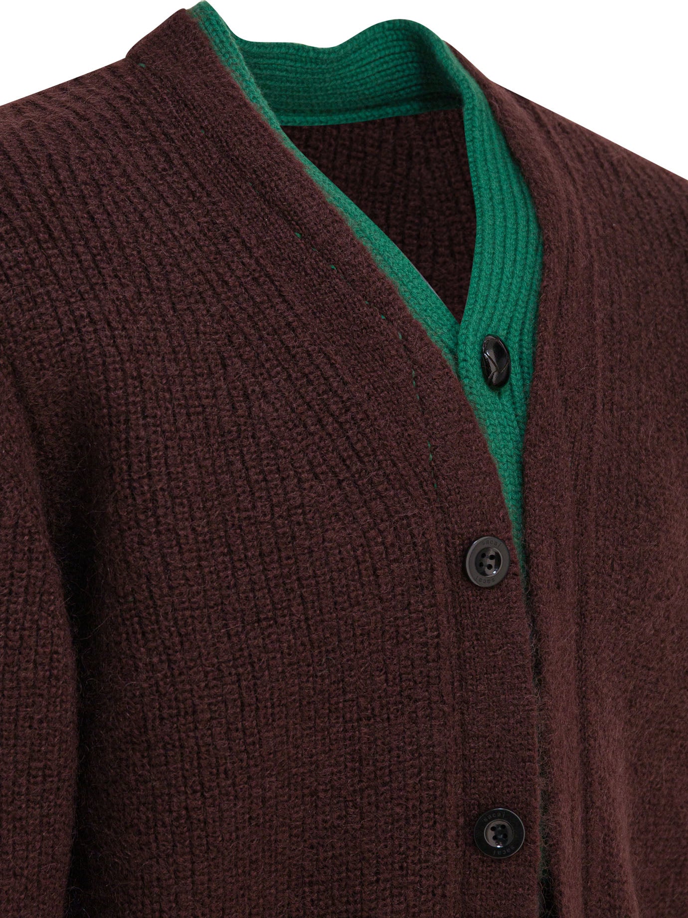 SACAI Men's Wool Knit Cardigan for FW25