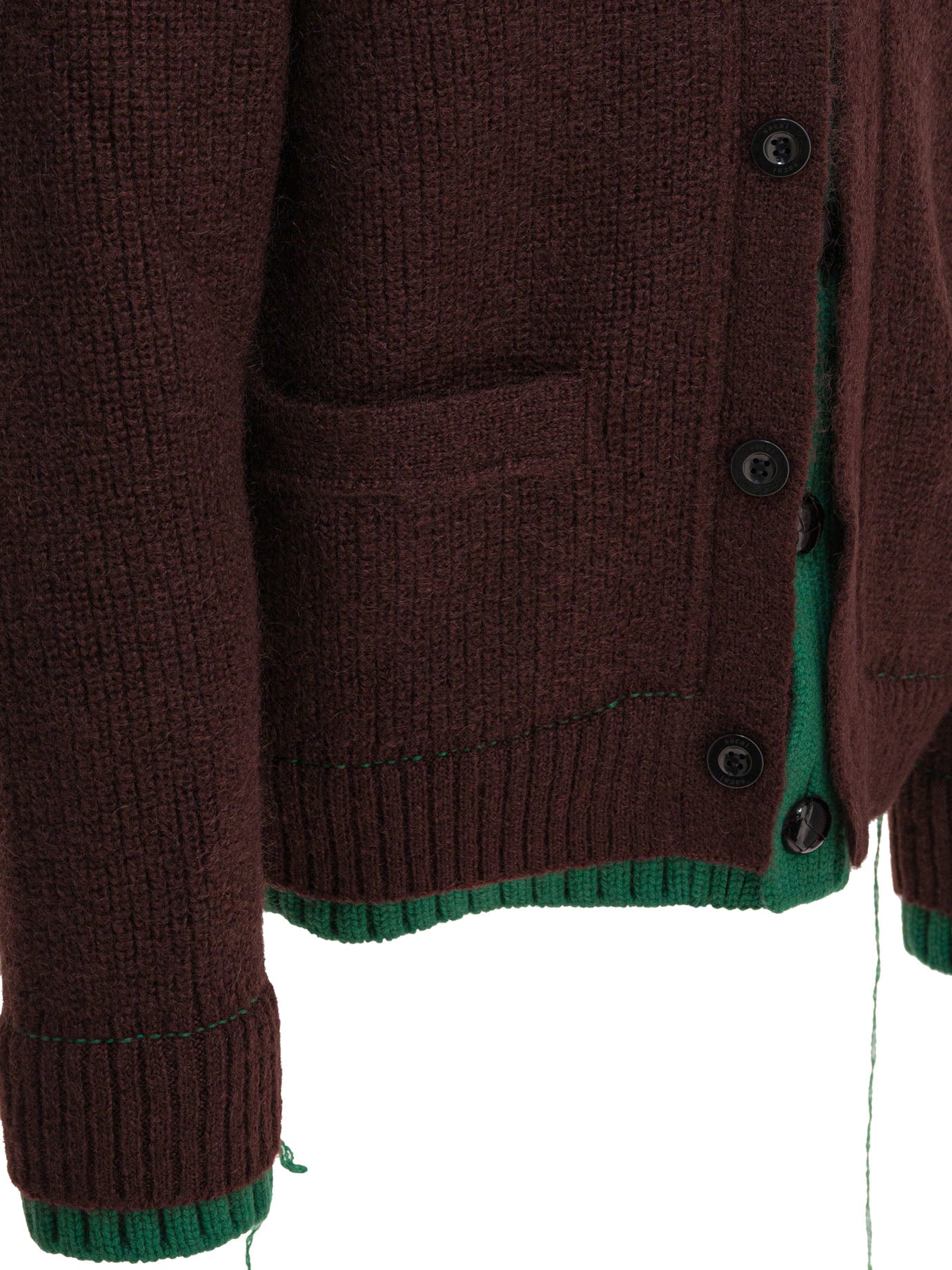 SACAI Men's Wool Knit Cardigan for FW25
