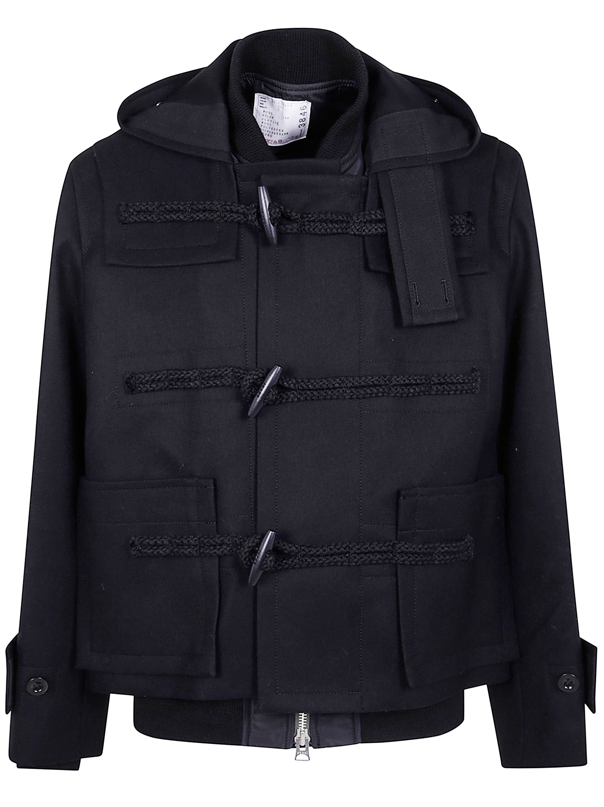 SACAI Wool Melton Blouson for Men