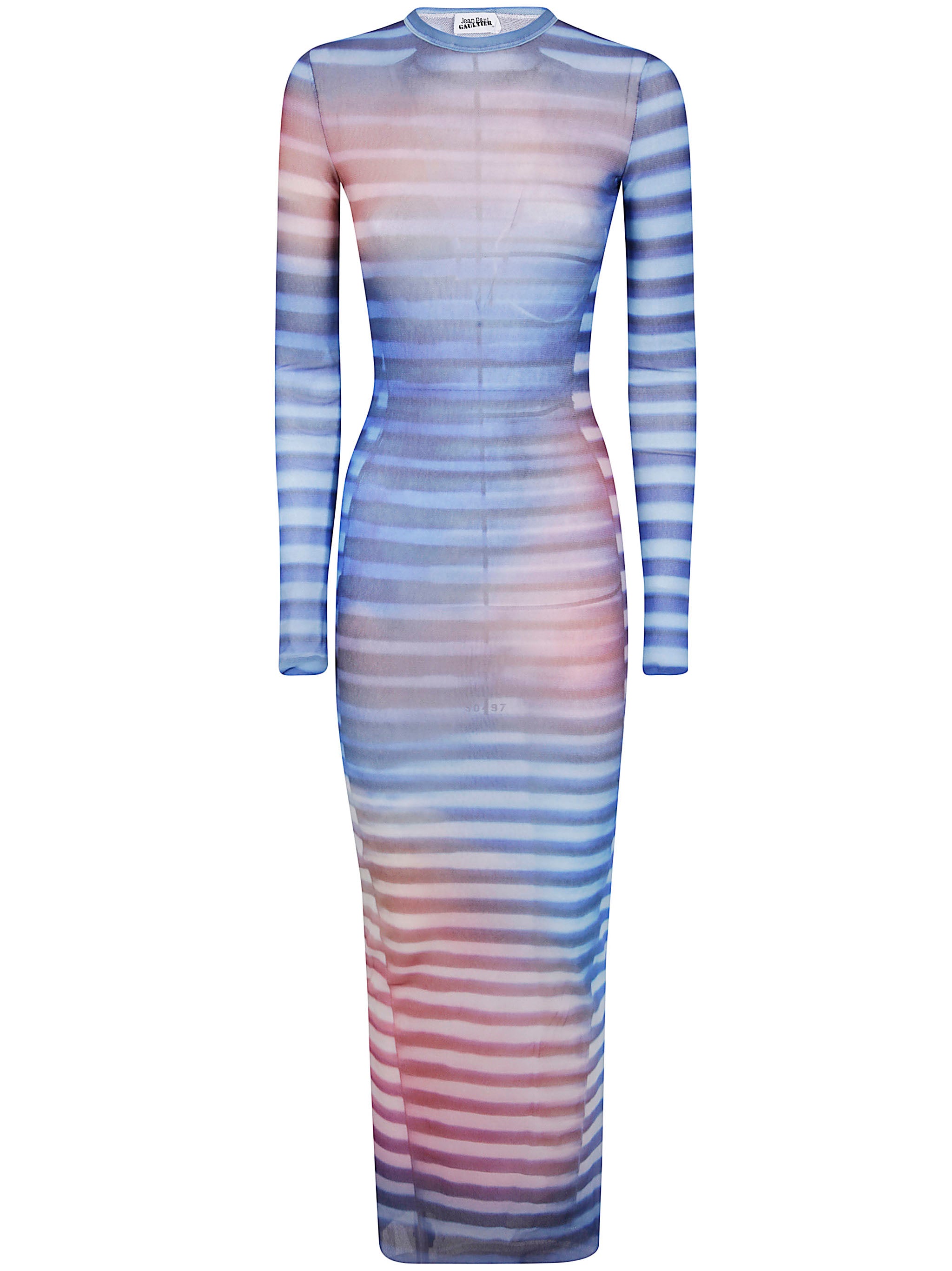 JEAN PAUL GAULTIER Mesh Long Dress Printed - Air