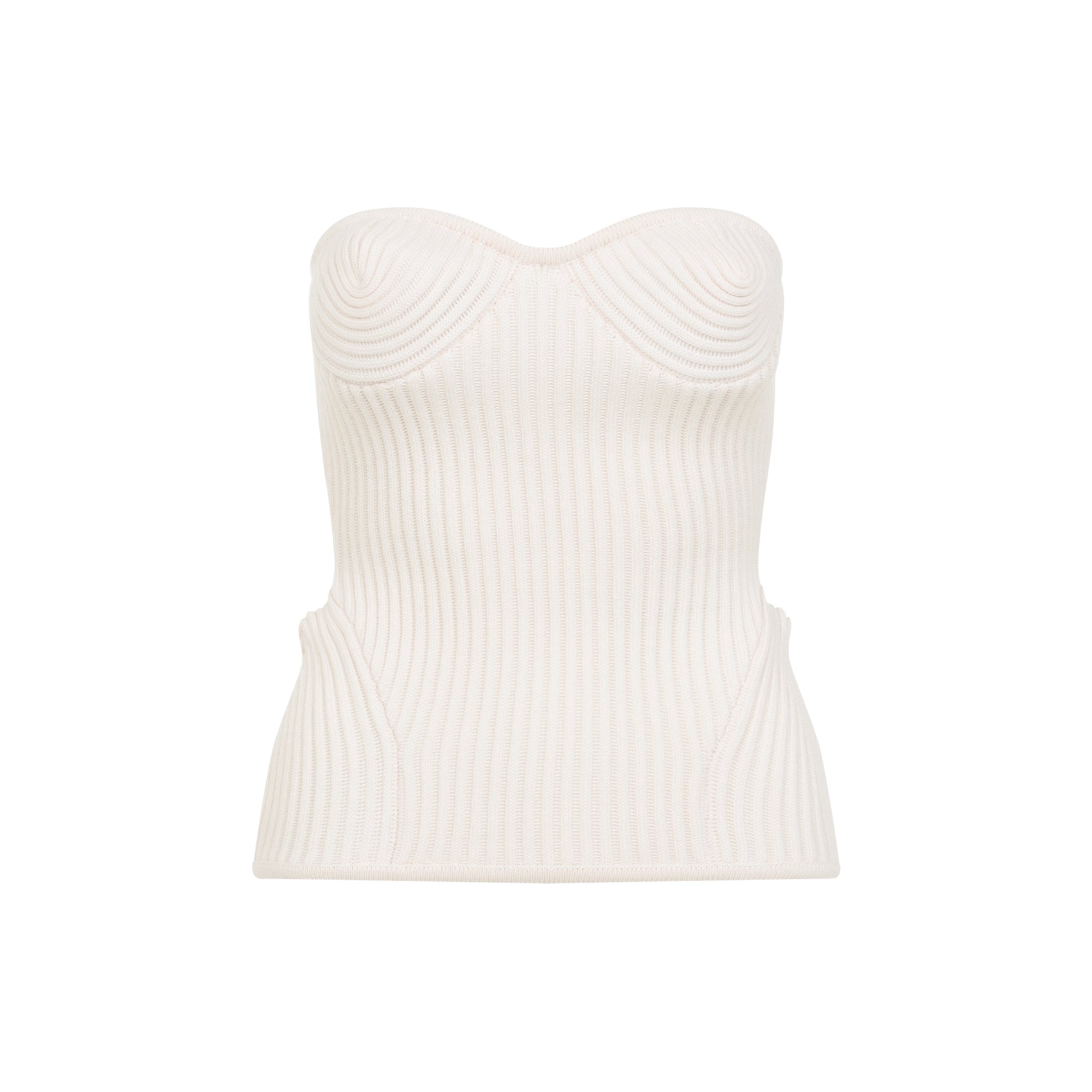 JEAN PAUL GAULTIER Ribbed Stretch Corset Mini Top for Women