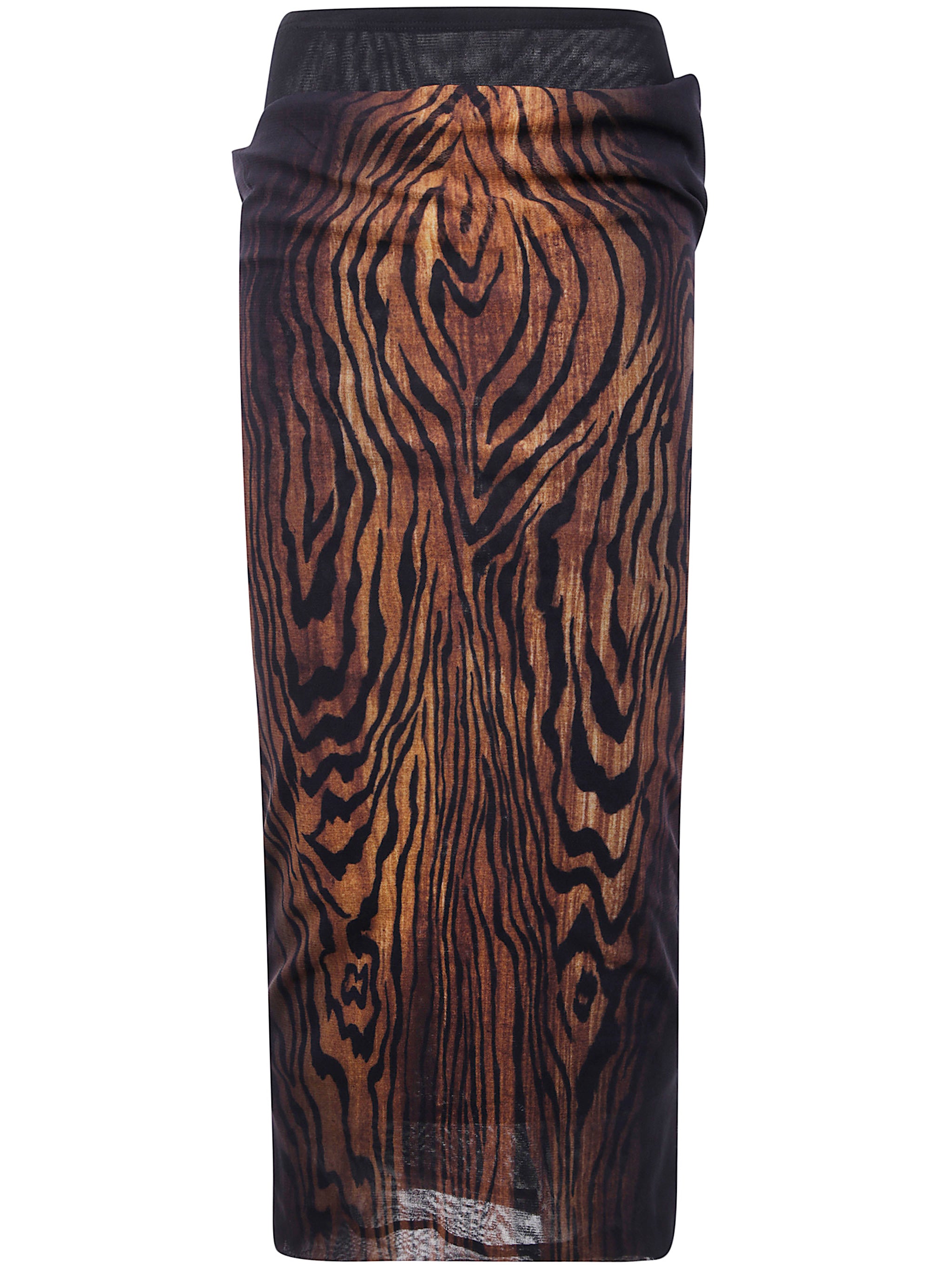 JEAN PAUL GAULTIER Double Layer Printed Mesh Skirt