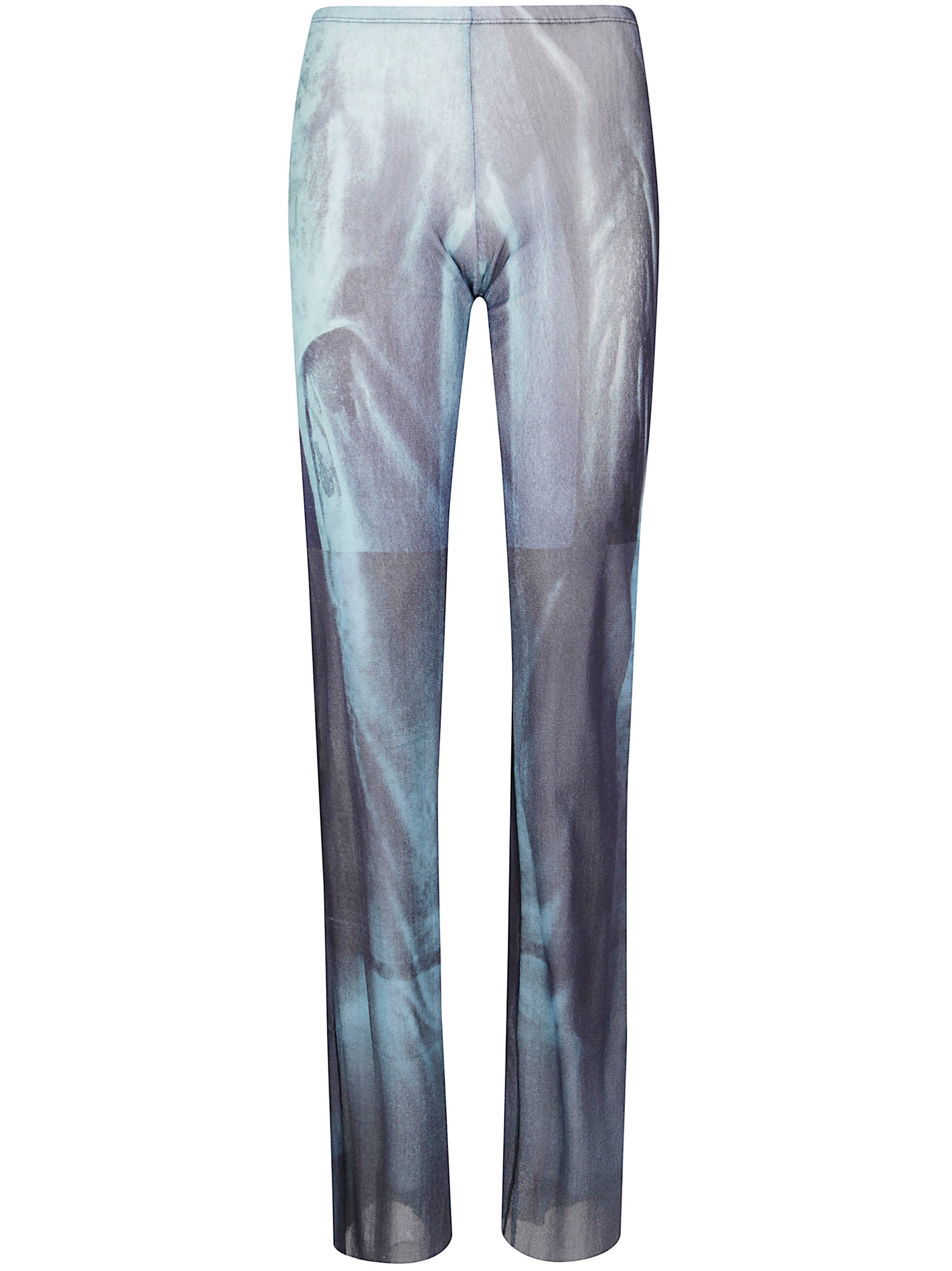 JEAN PAUL GAULTIER Mesh Trouser Printed 'Water'