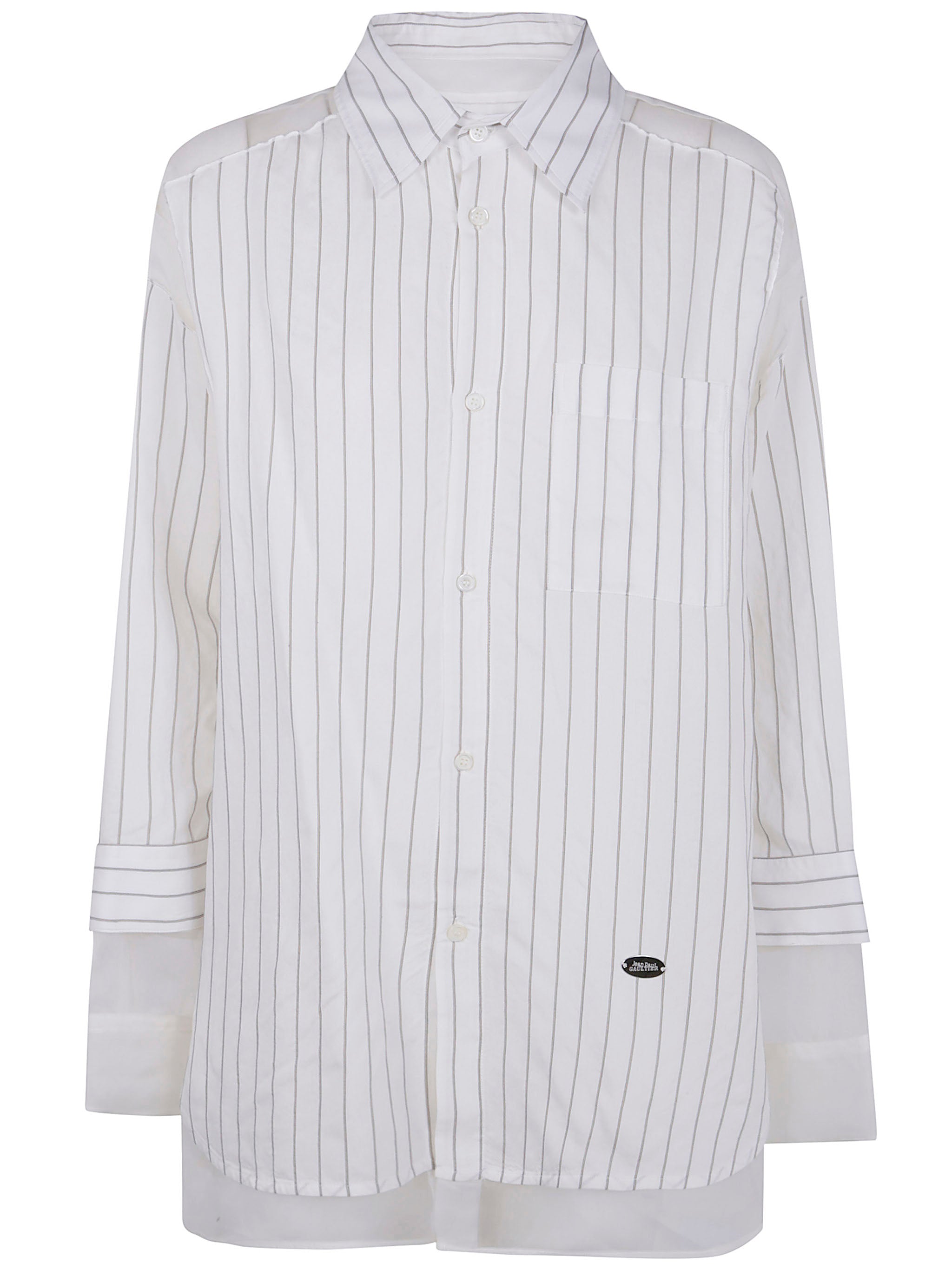 JEAN PAUL GAULTIER Pinstripe Mini Grand Shirt