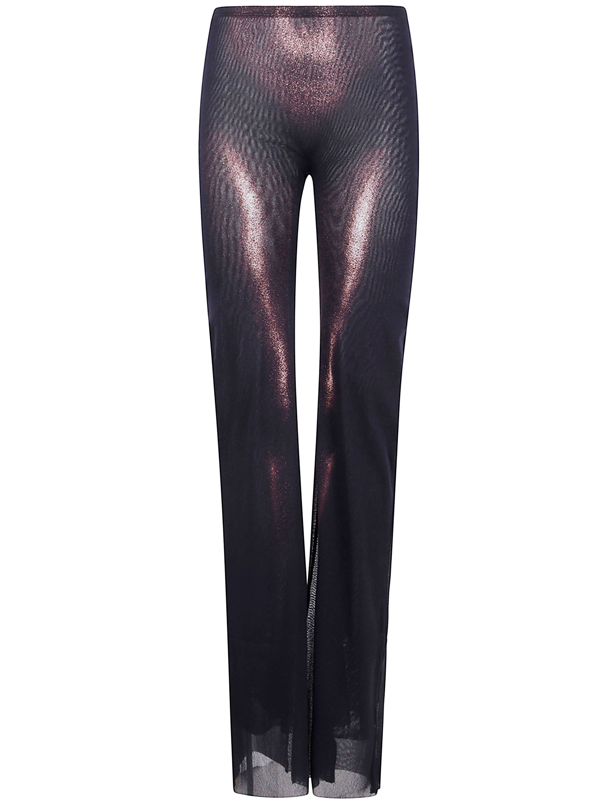 JEAN PAUL GAULTIER Mesh Straight Trousers - Body Dust Effect