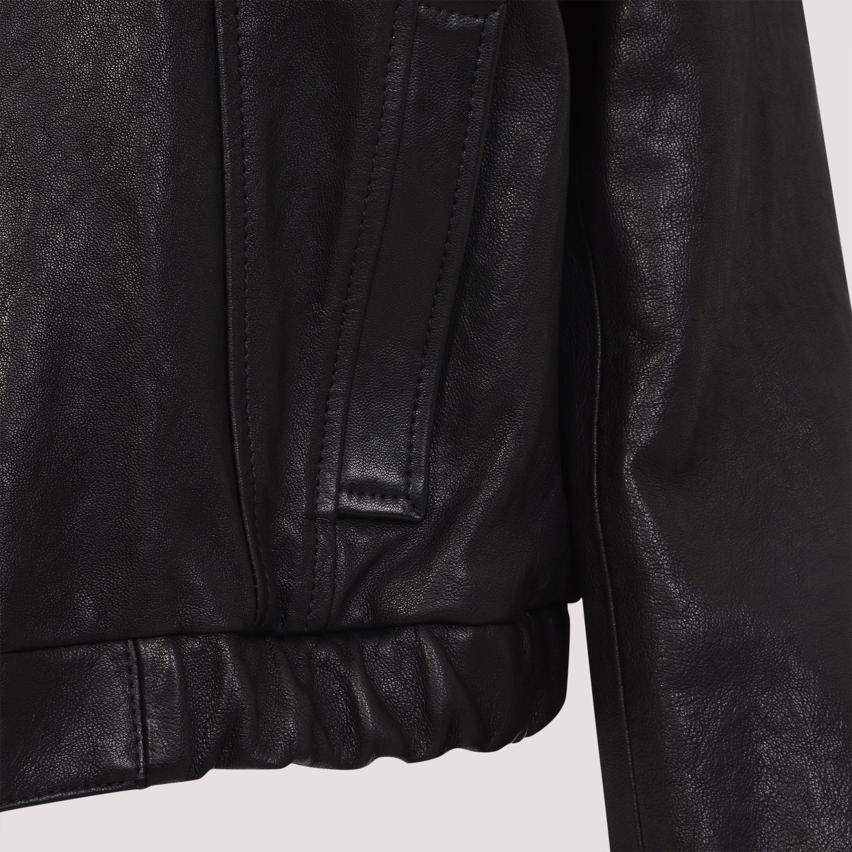 DOLCE & GABBANA Men's Premium Leather Jacket - FW25 Collection